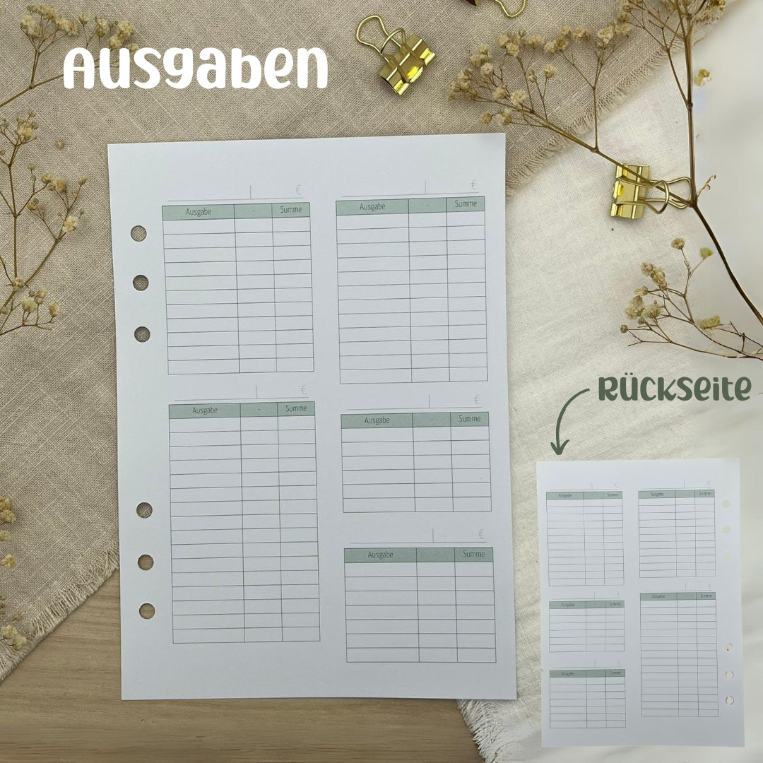 Zusatzeinlagen für den Budgetplaner