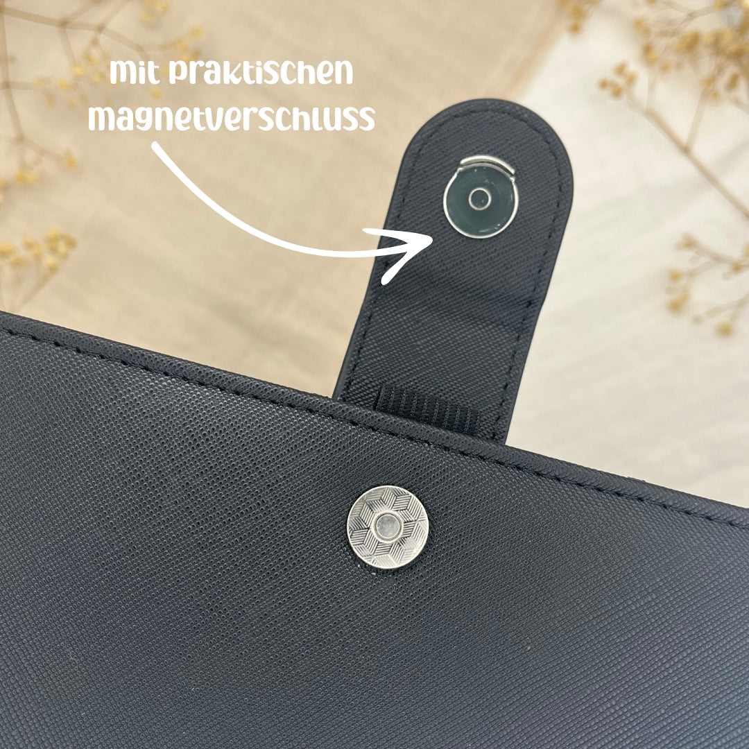 A5 Premium Binder - Saffiano Schwarz