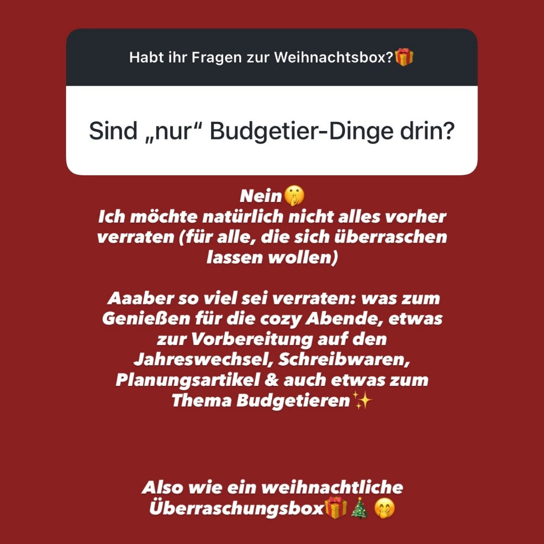 Limitierte PlanerBar Weihnachtsbox