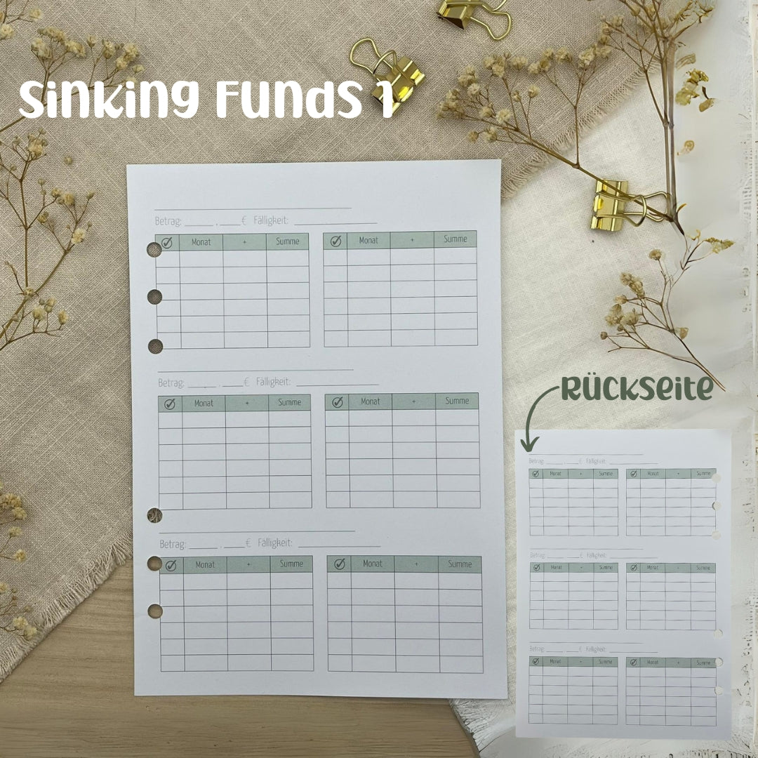 Zusatzeinlagen für den Budgetplaner