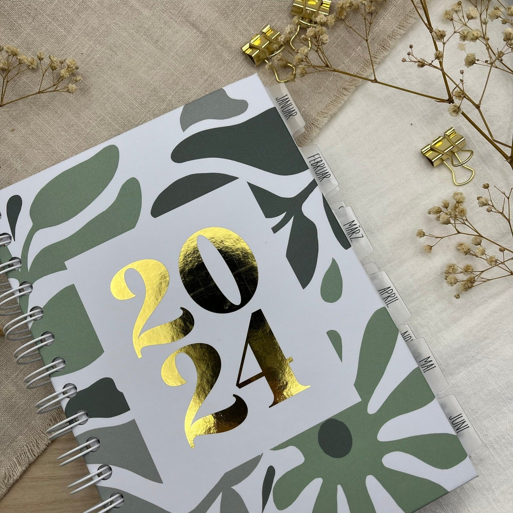 Register Tabs - 12 Monate