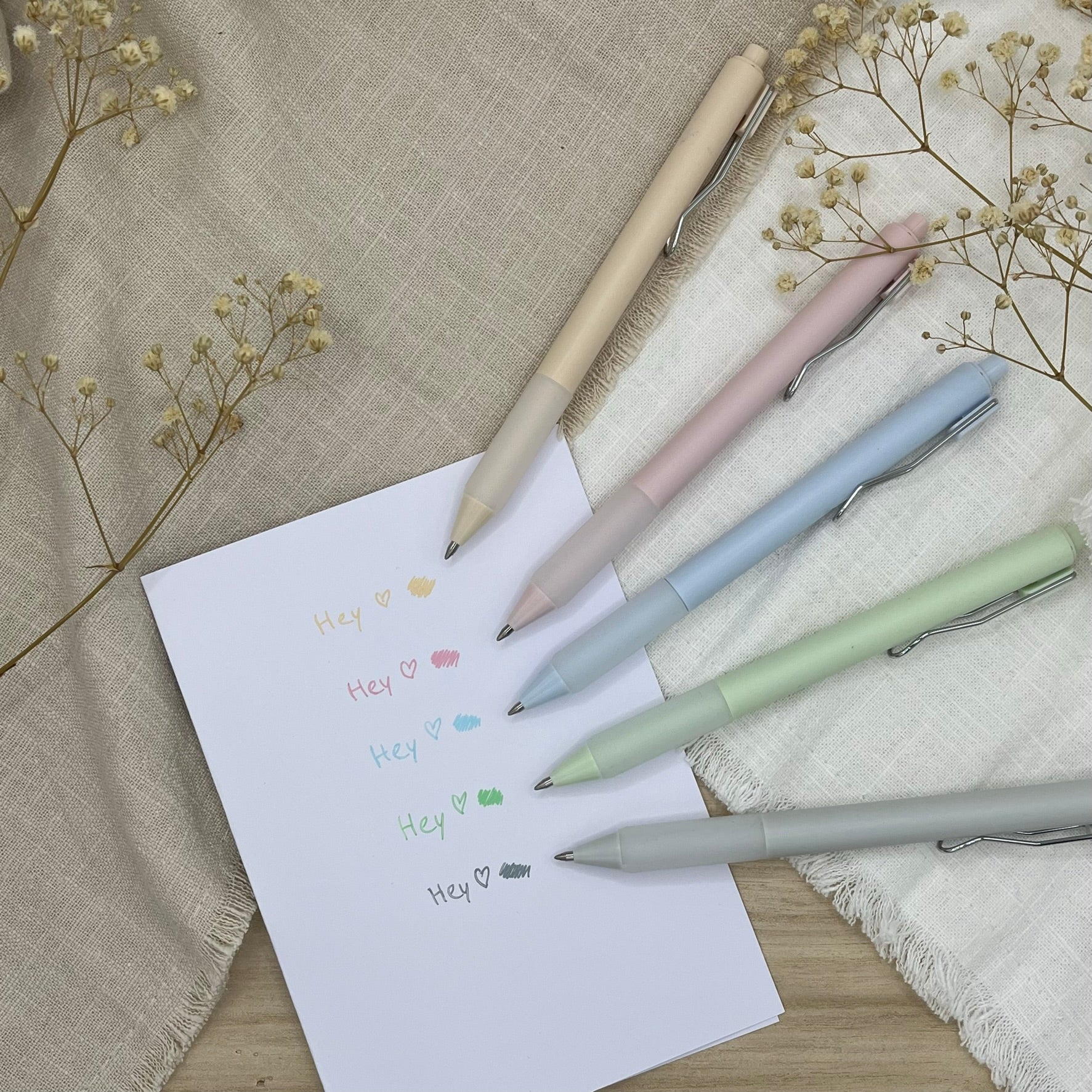 Pastellfineliner in verschiedenen Farben