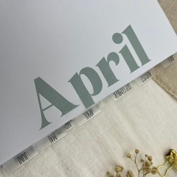 Register Tabs - 12 Monate