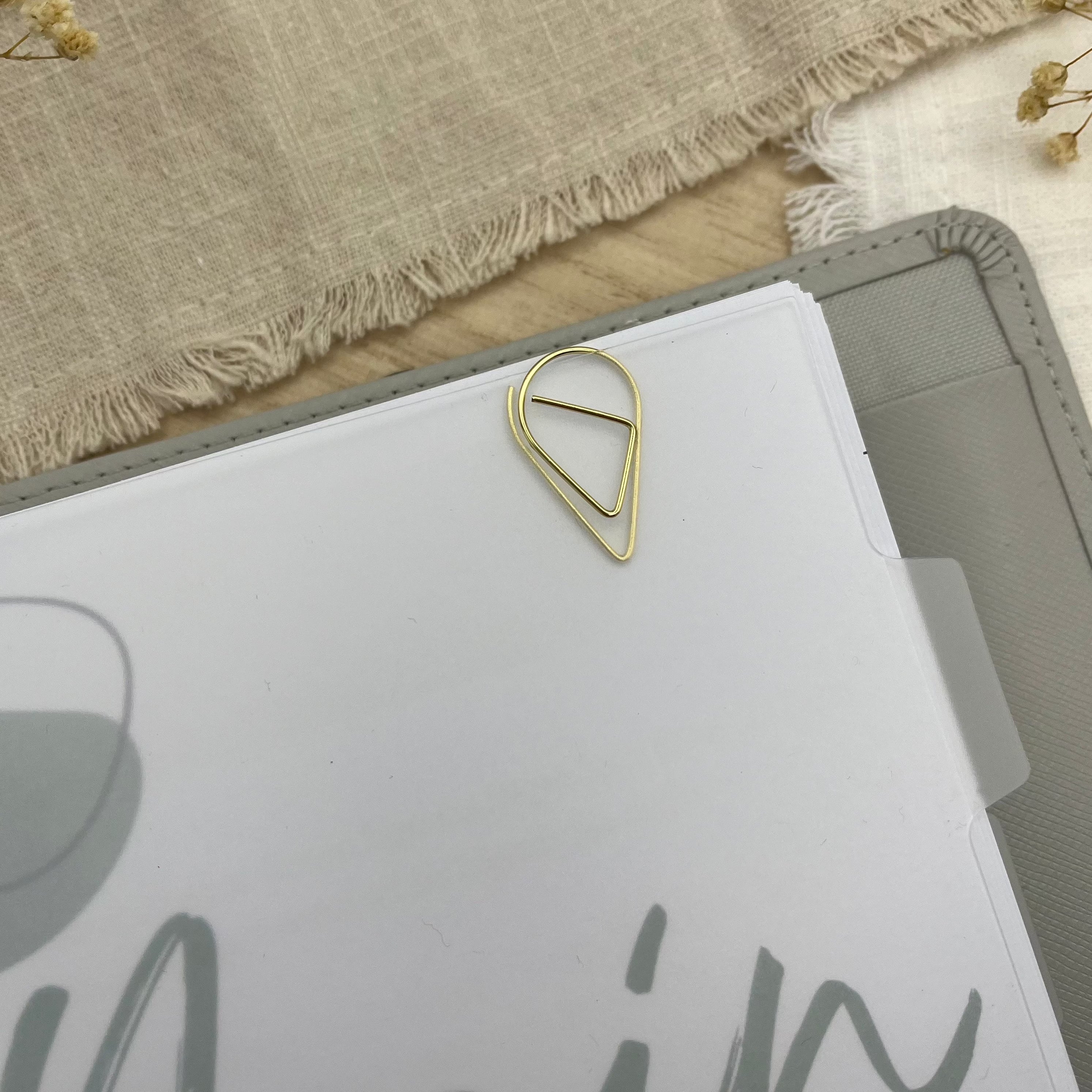 Paperclips in Tropfenform - 3er Set