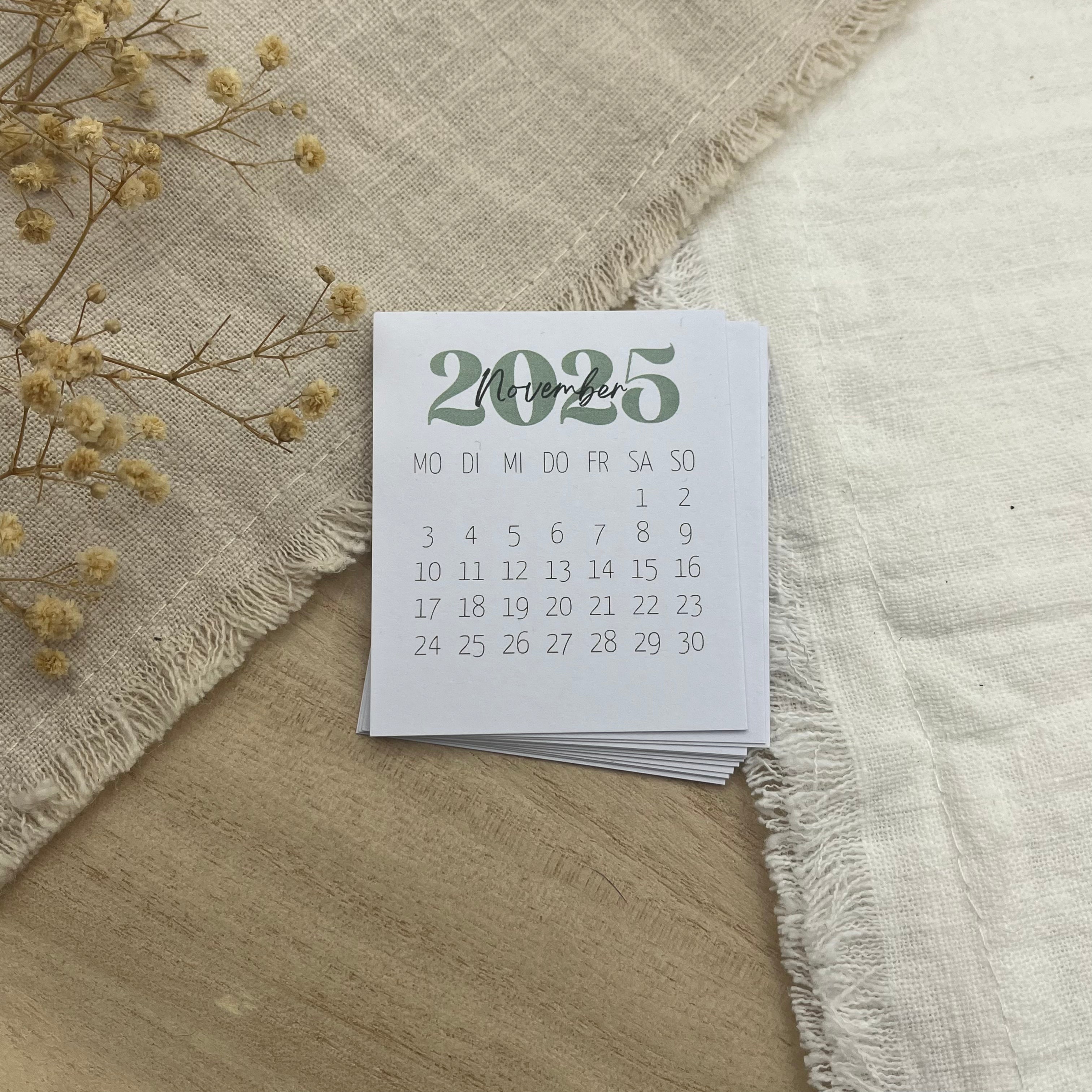 Kleine Monatskalender