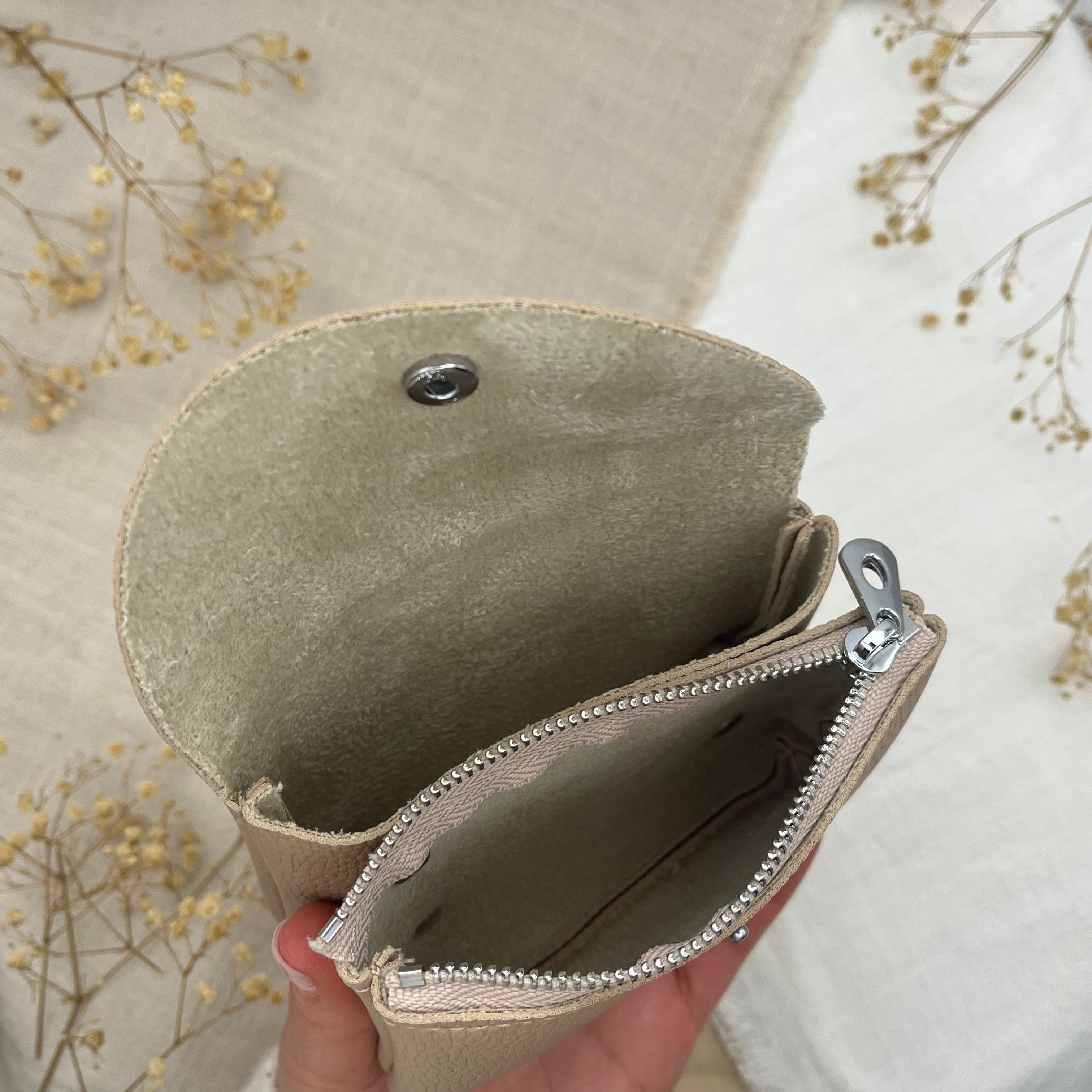 Kleingeldbörse - Beige