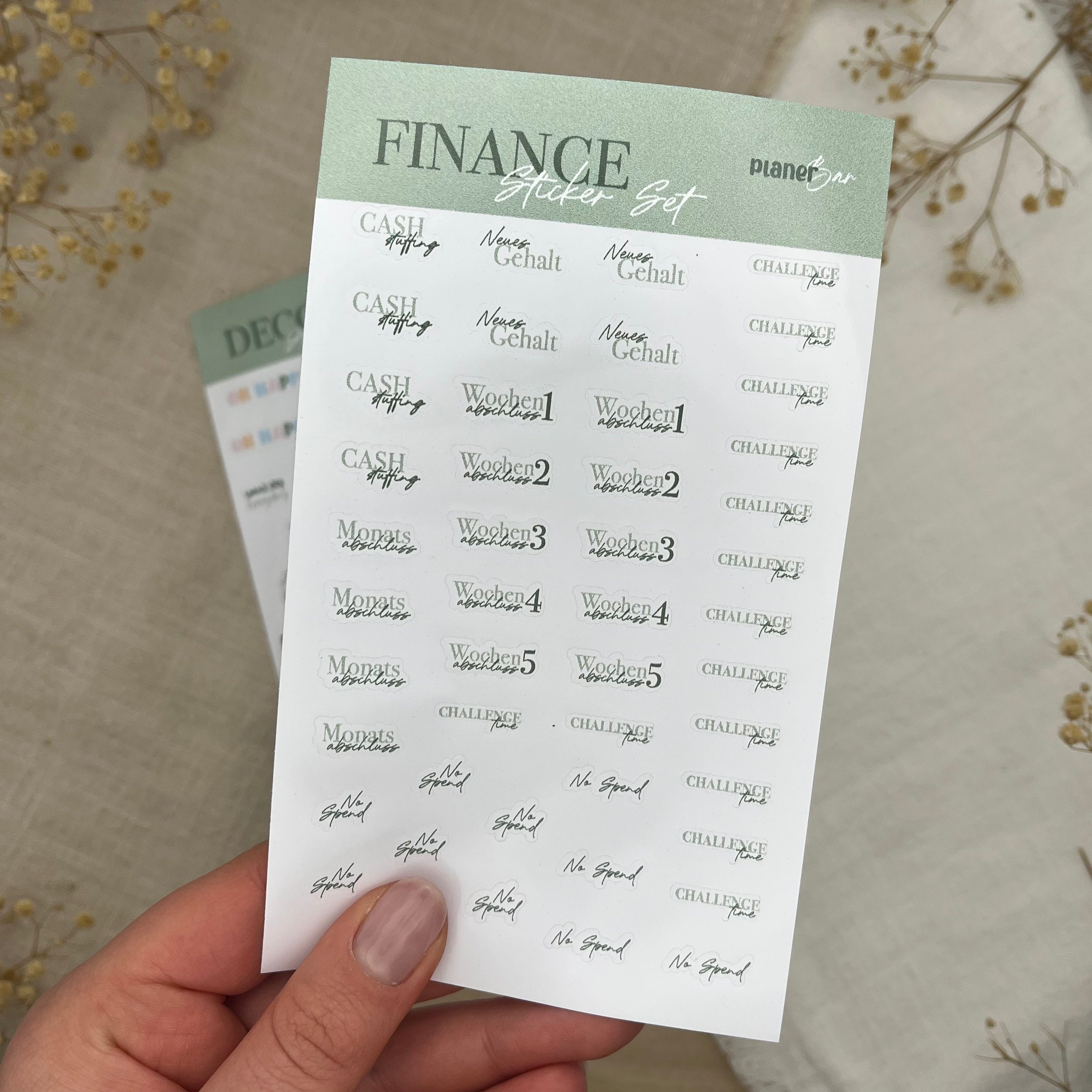 Sticker Set- Finanzen