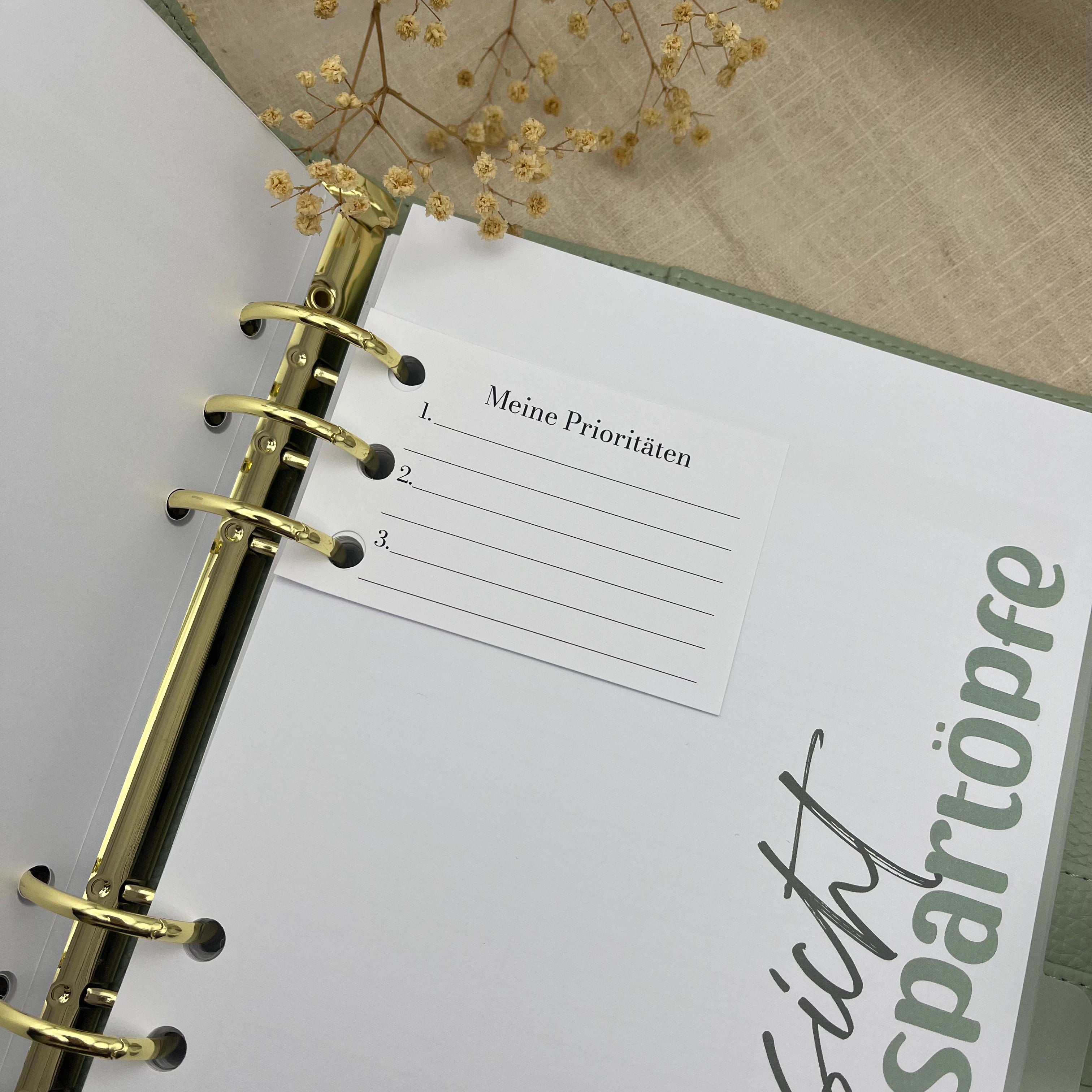 Planner Cards (passend für A5 & A6 Binder)