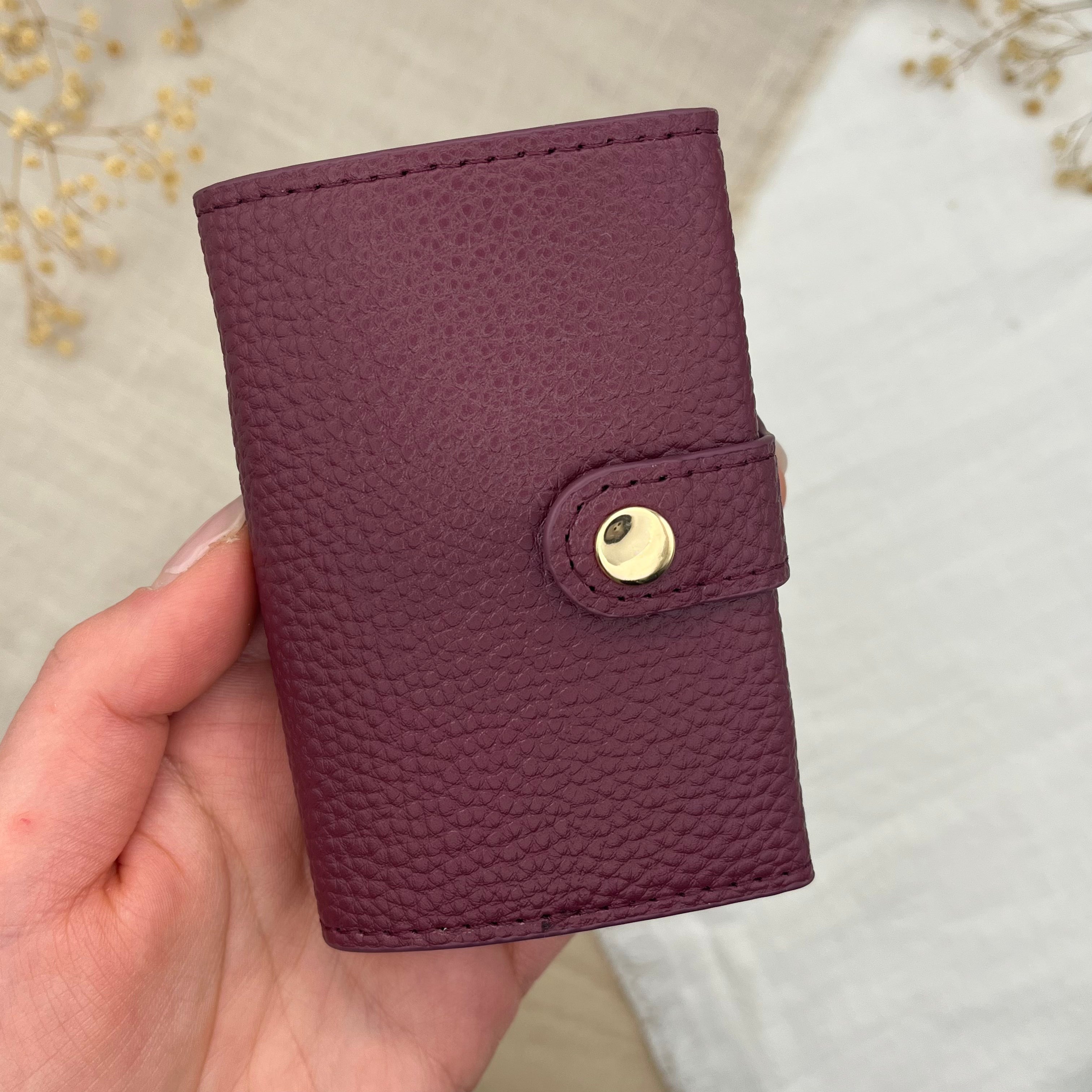 Kartenhalter - Weinrot