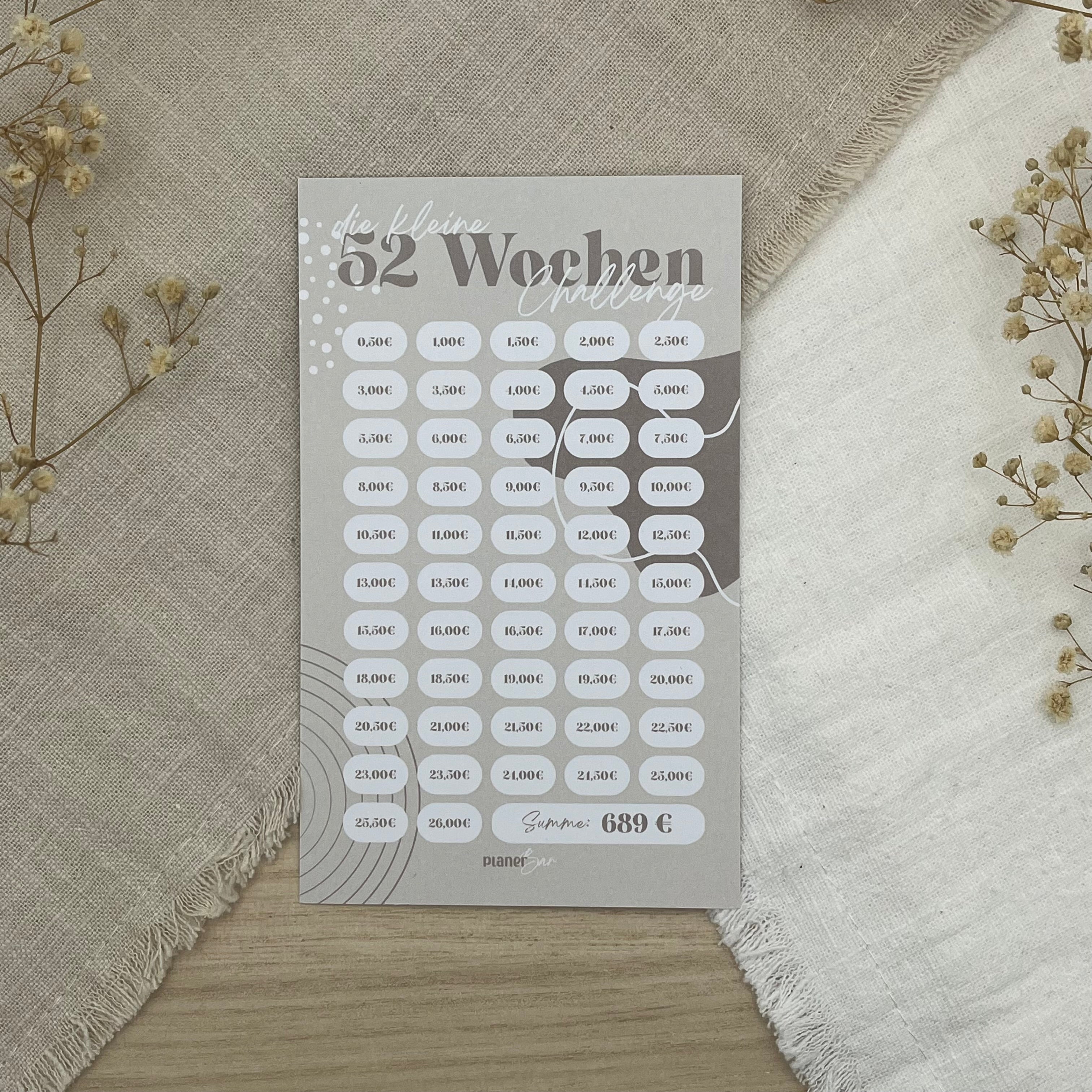 Kleine 52-Wochen Challenge
