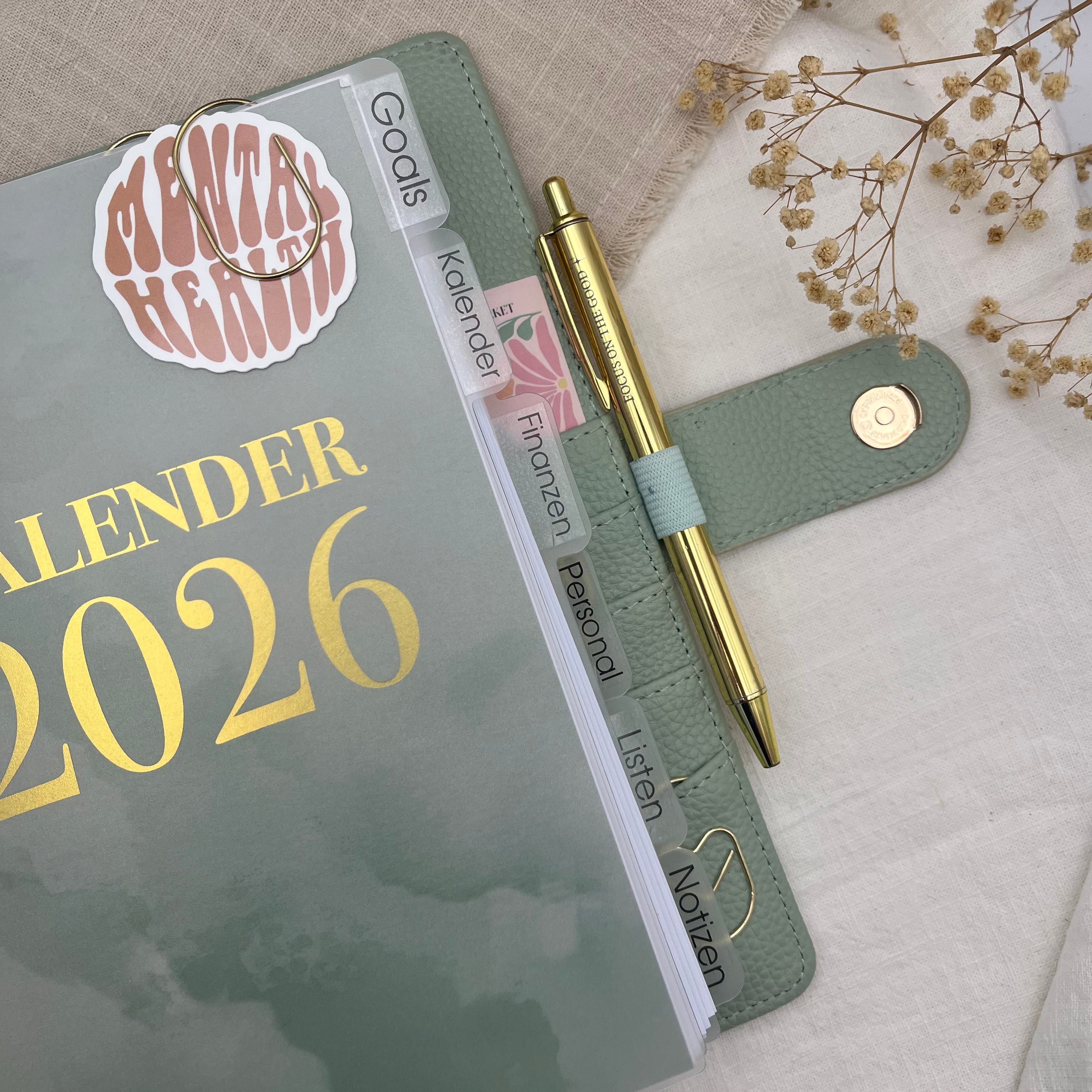 Schriftzugetiketten für A5 Register