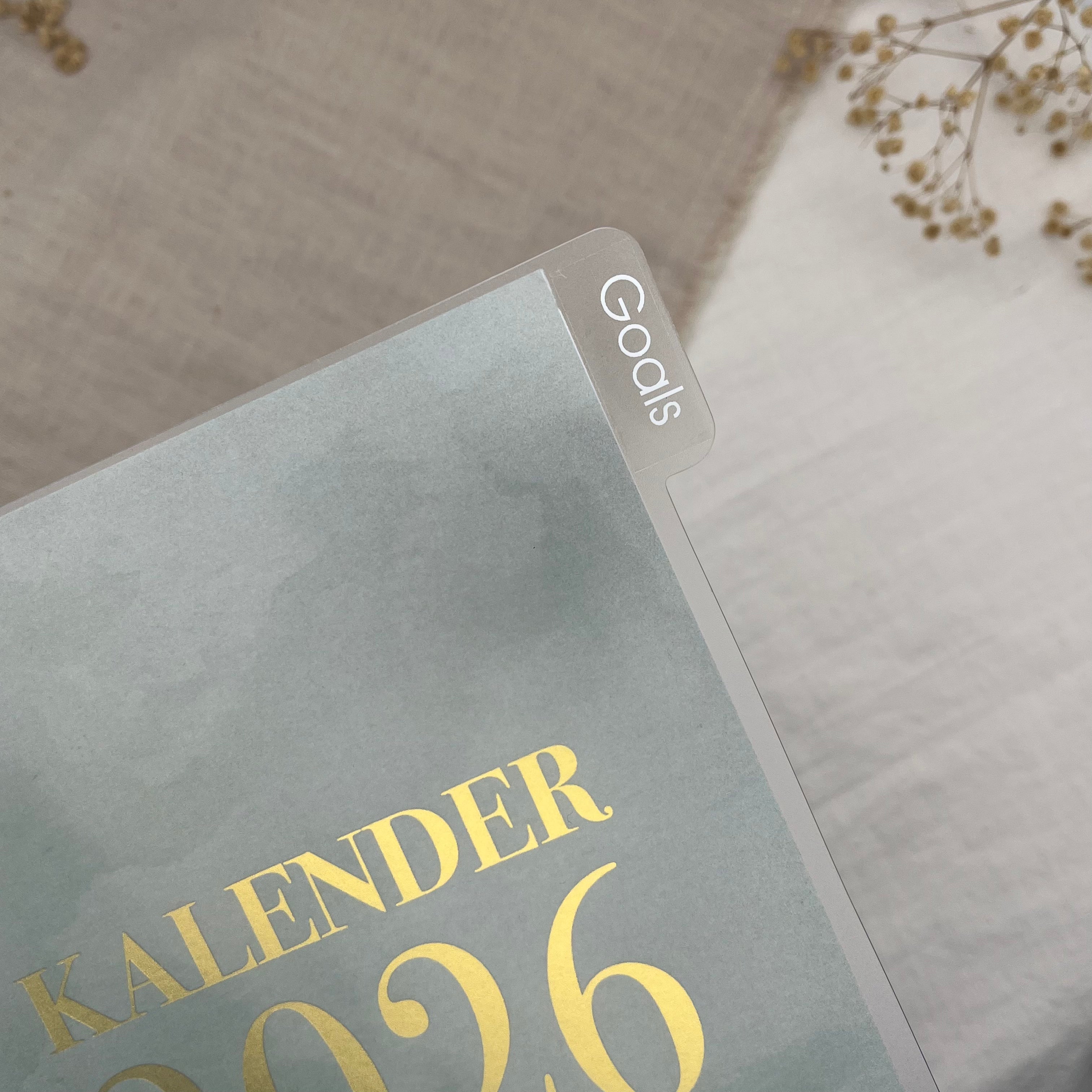 Schriftzugetiketten für A5 Register