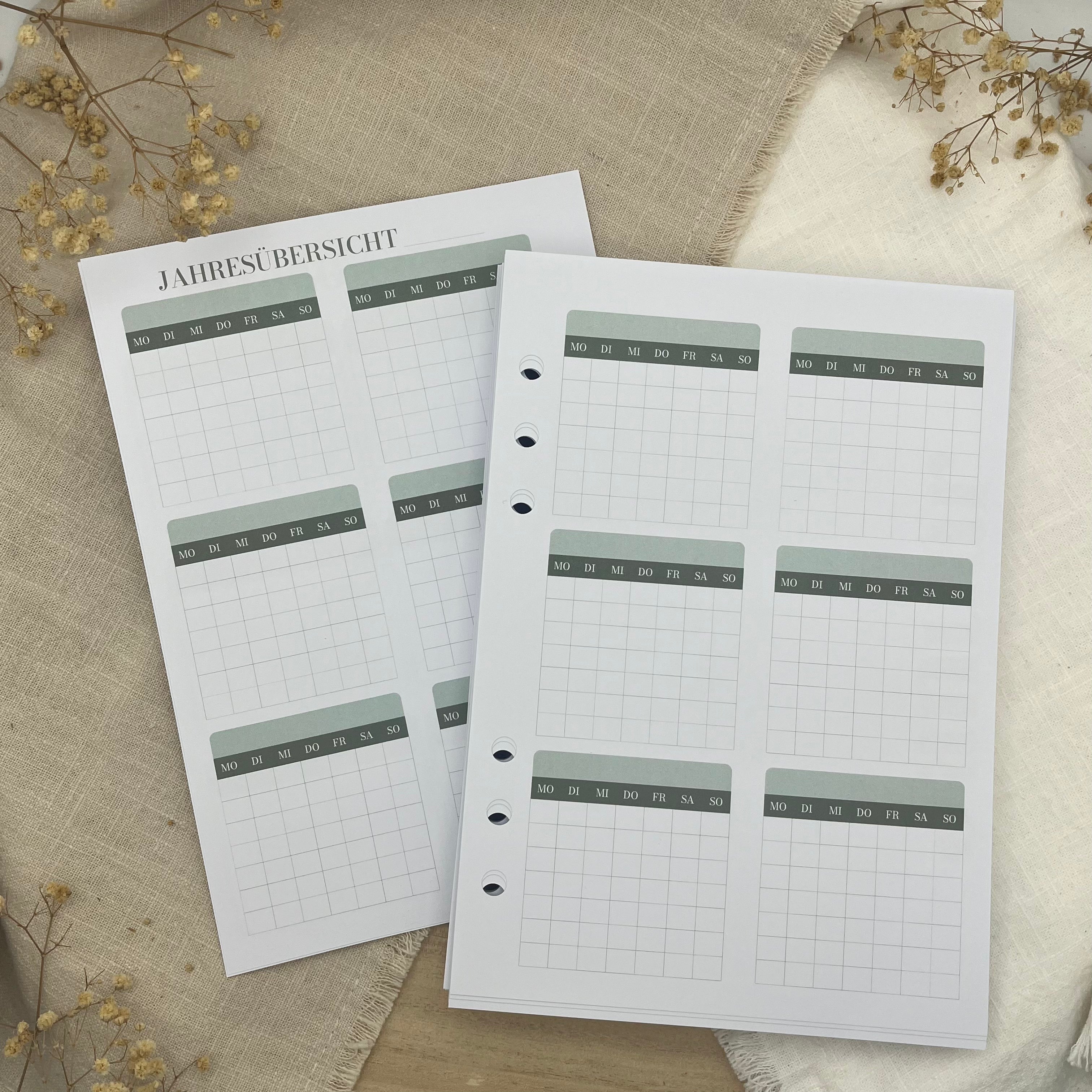 Undatierter Kalender