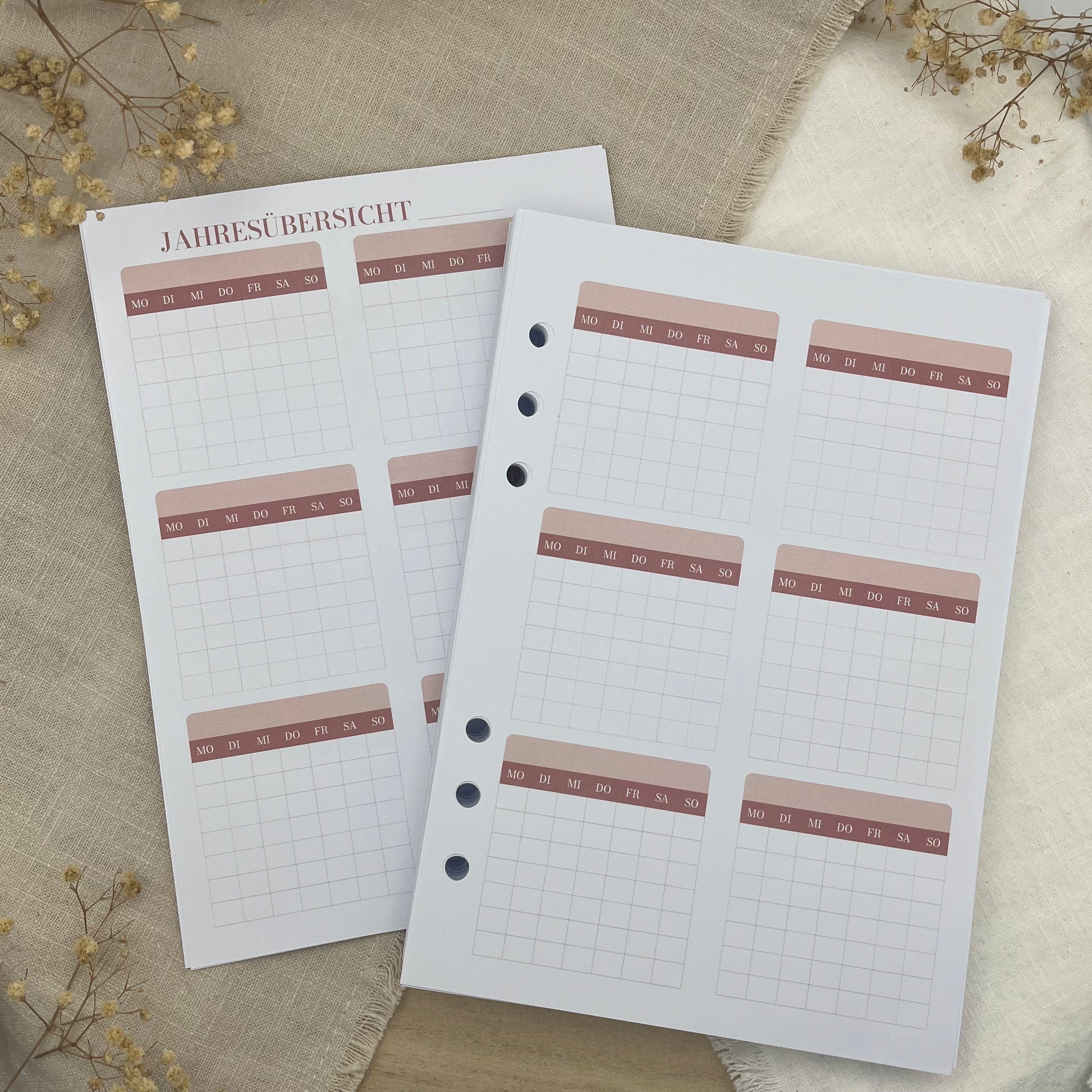 Undatierter Kalender - Rosa Limited Edition