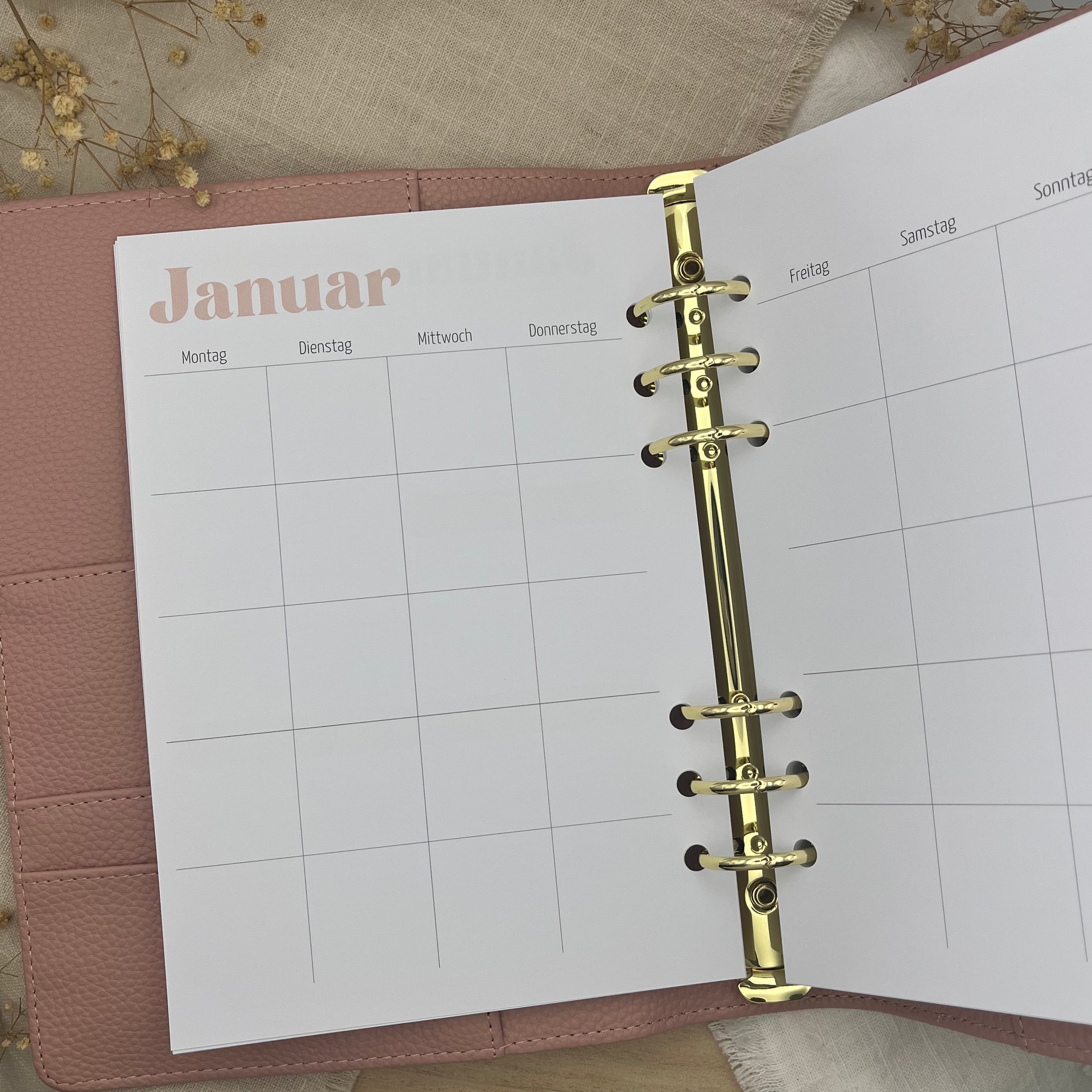 Undatierter Kalender - Rosa Limited Edition