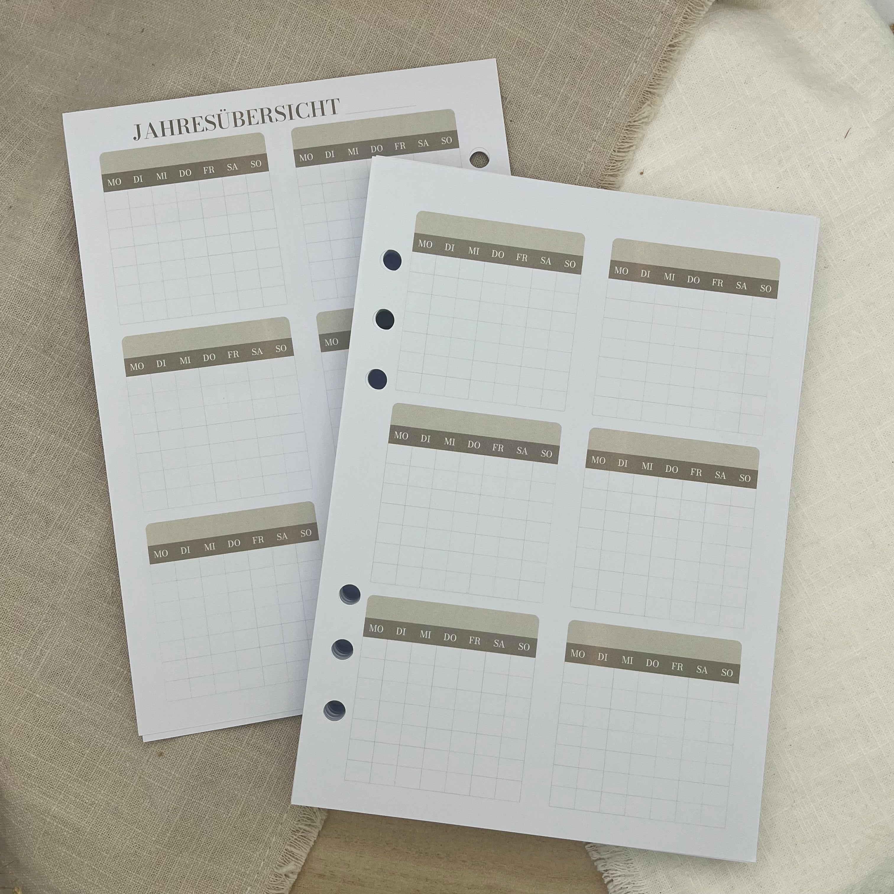 Undatierter Kalender