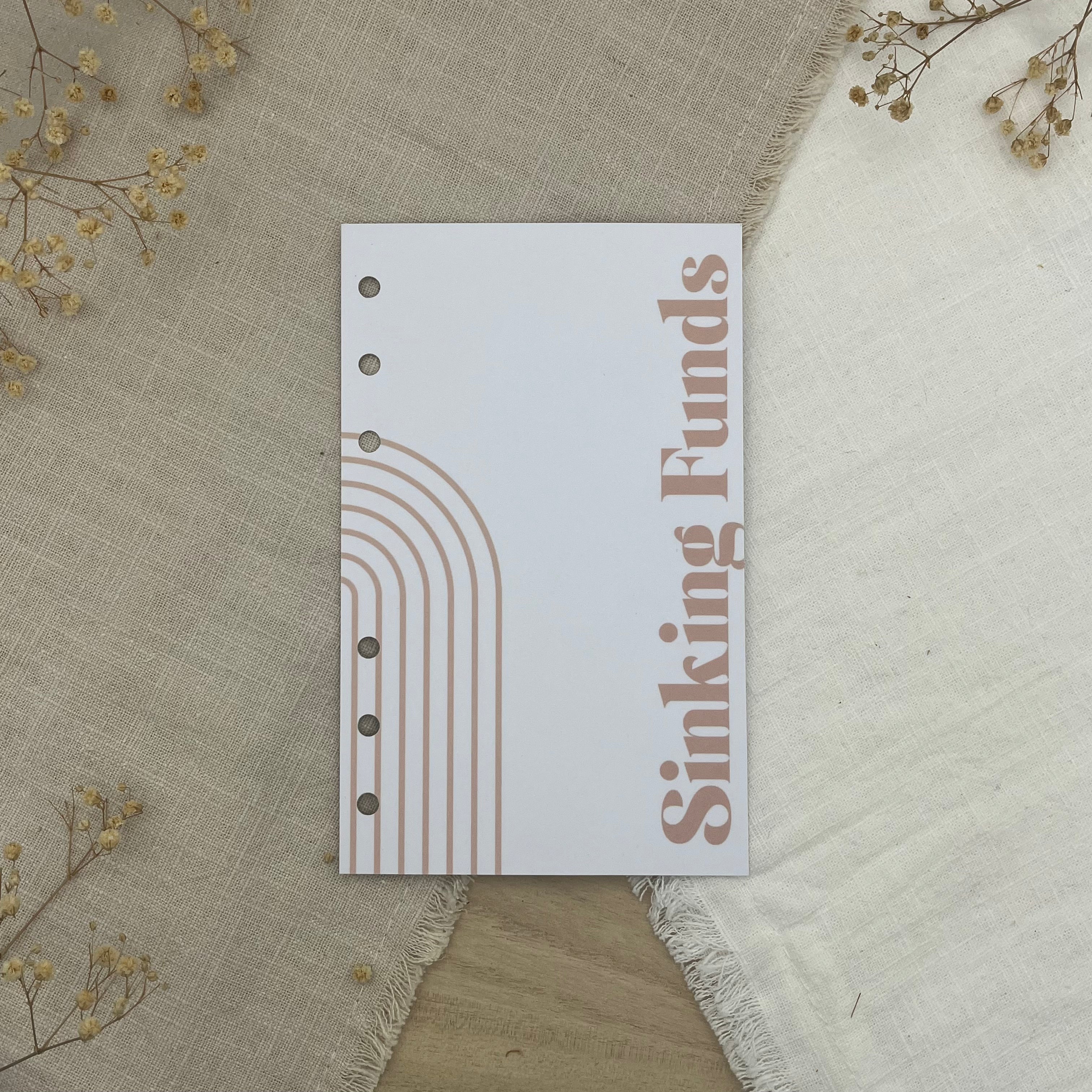 A6 Deckblätter "Budgetieren" - Rosa Limited Edition