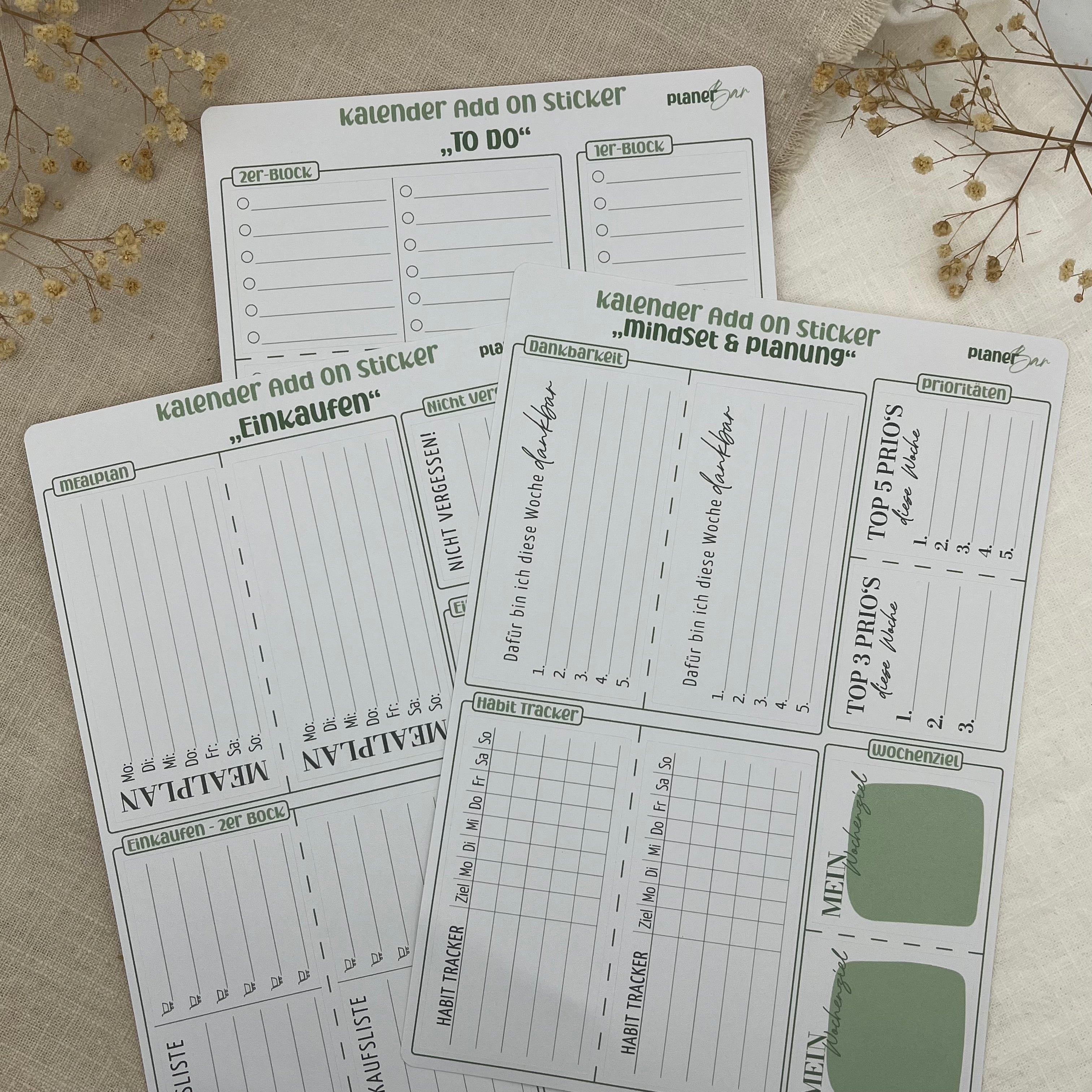 Kalender Add On Sticker - Mix Set