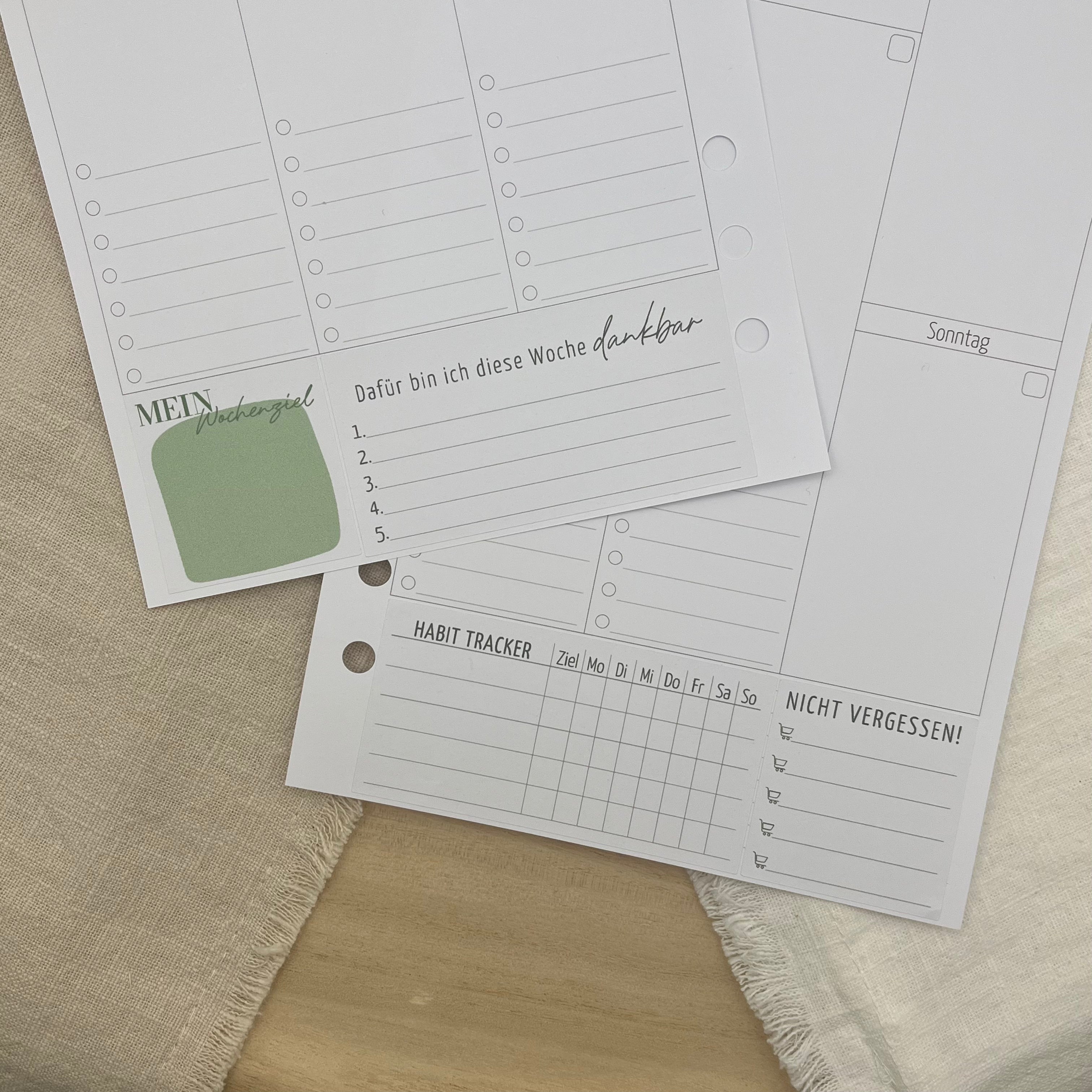 Kalender Add On Sticker - Mindset & Planung