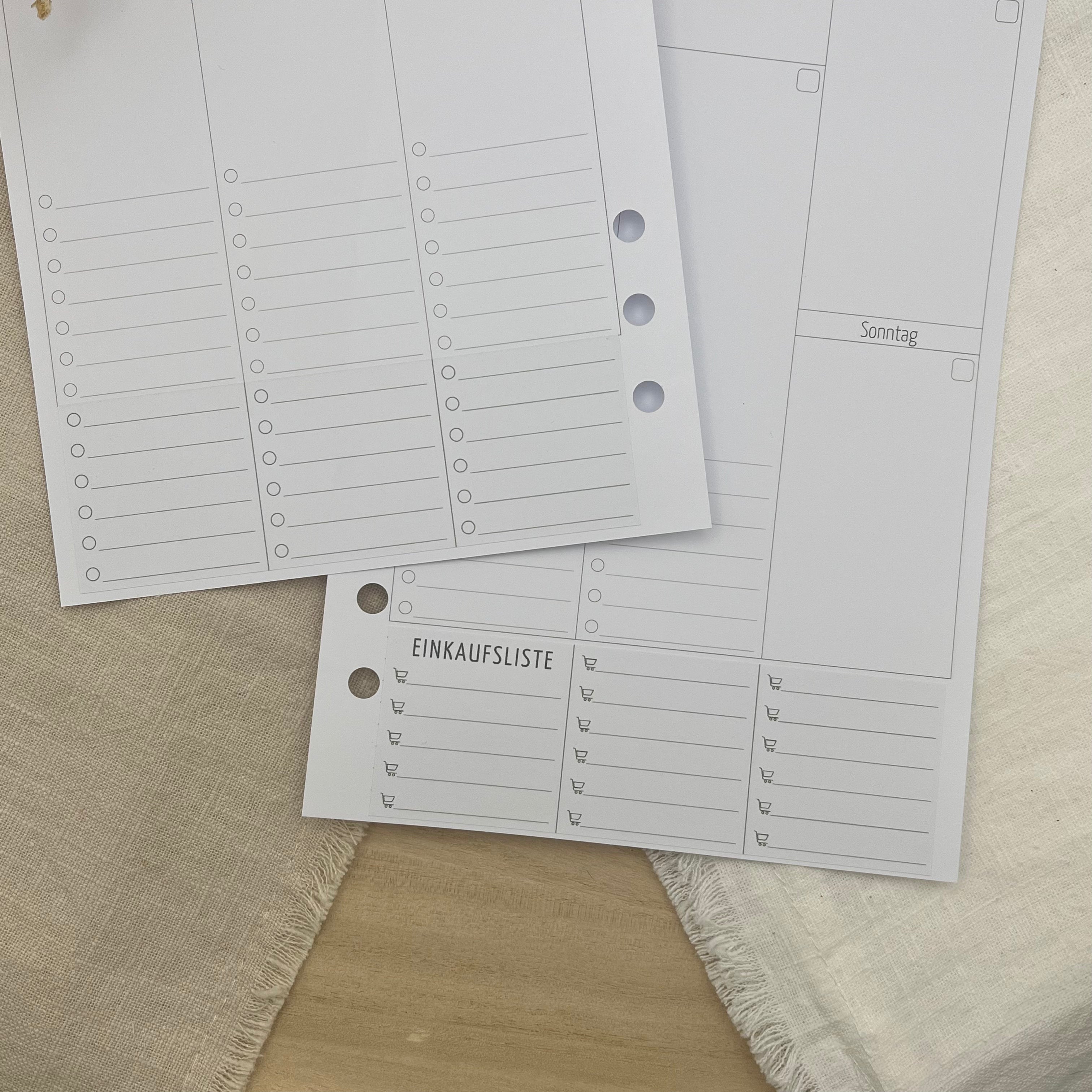 Kalender Add On Sticker - Einkaufen