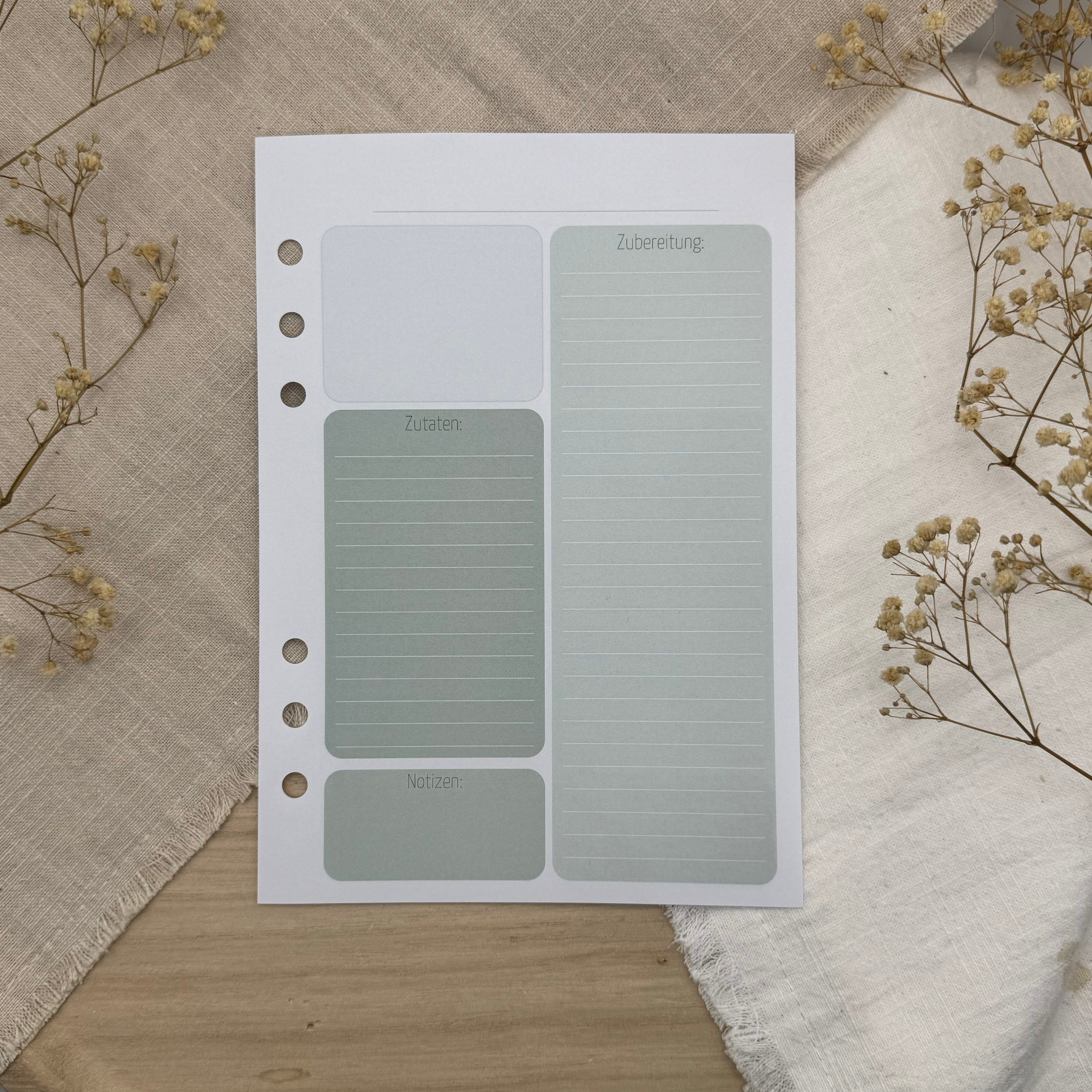 Rezeptkarte - 10er Set