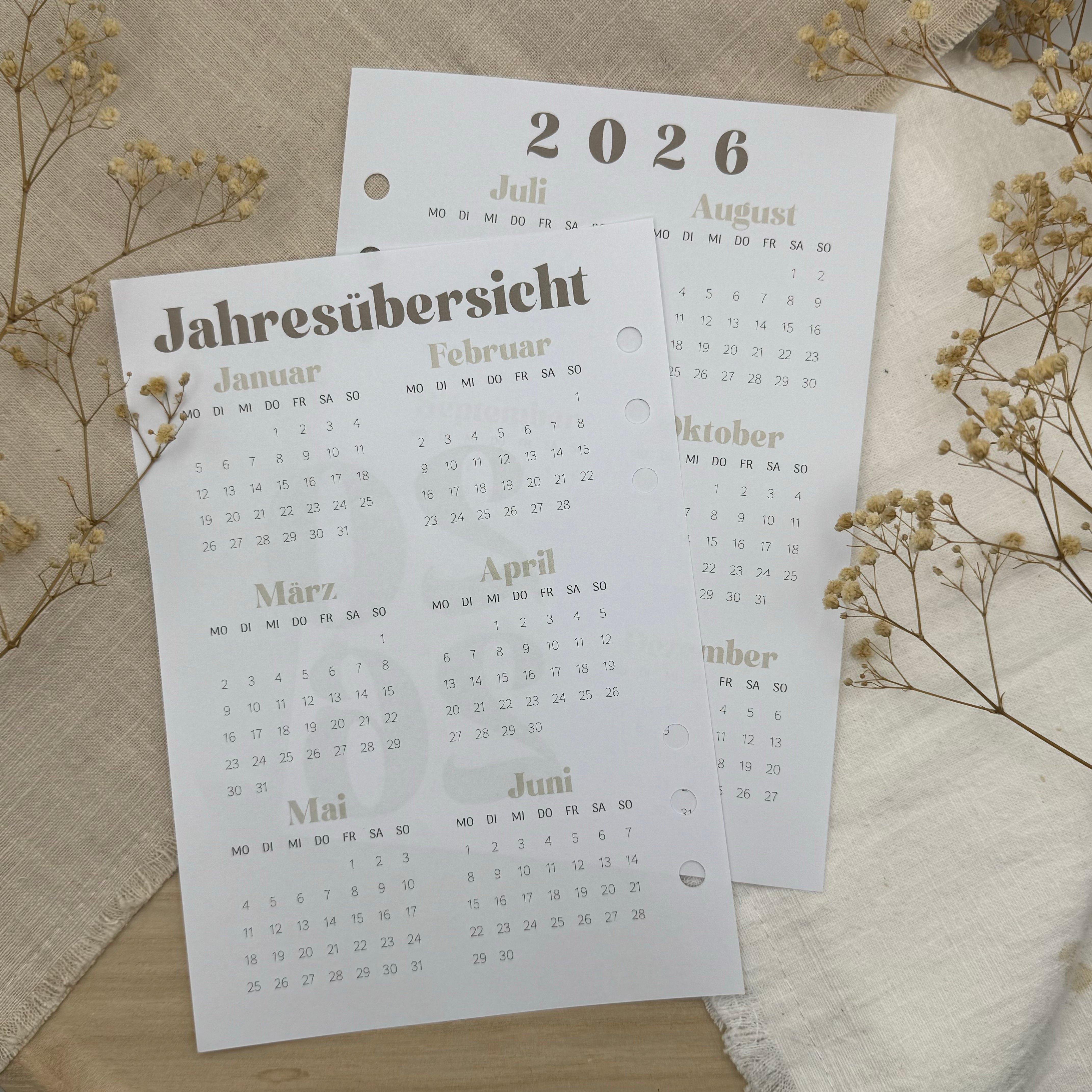 Jahresübersicht 2026 - Zusatzeinlage