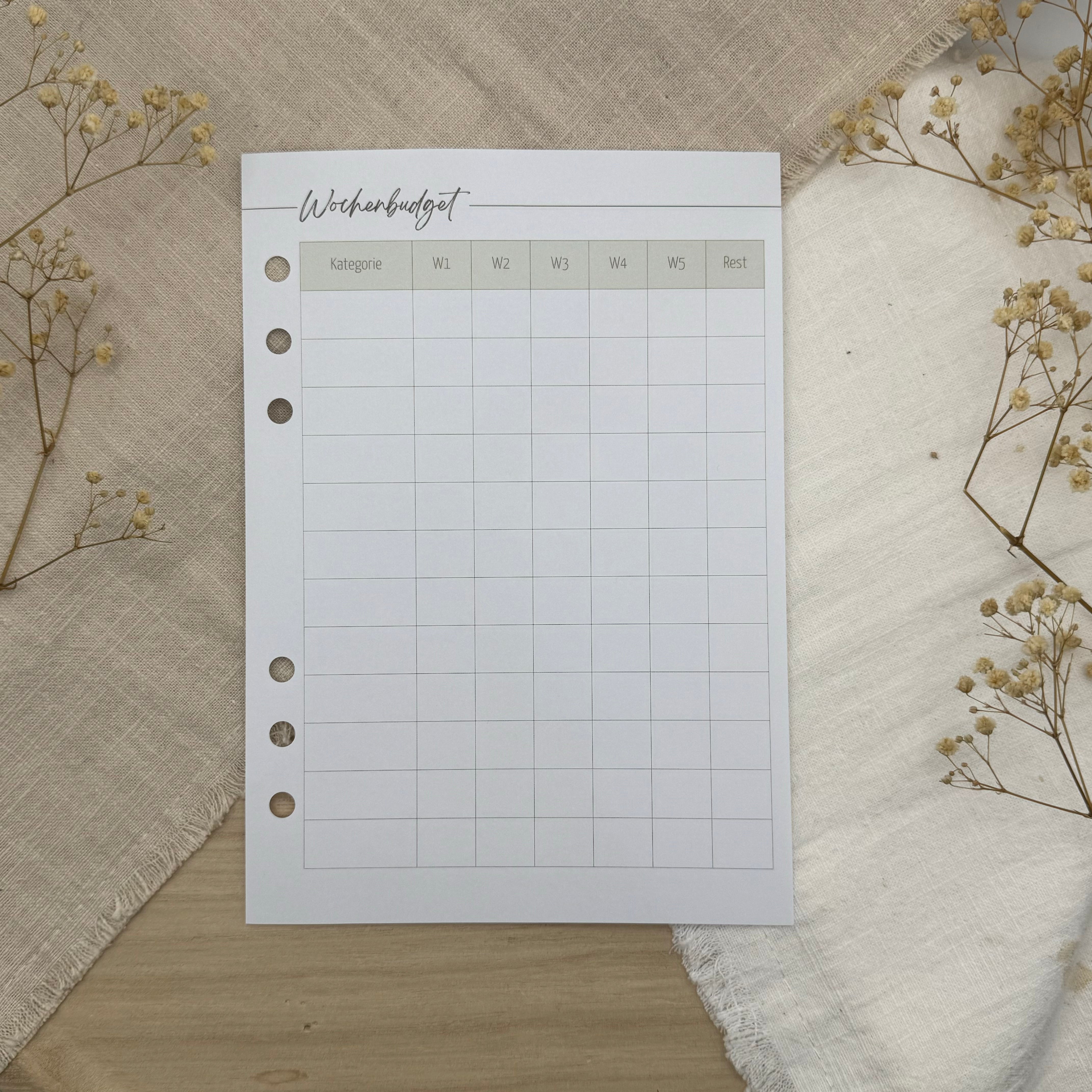 Zusatzeinlagen für den Budgetplaner