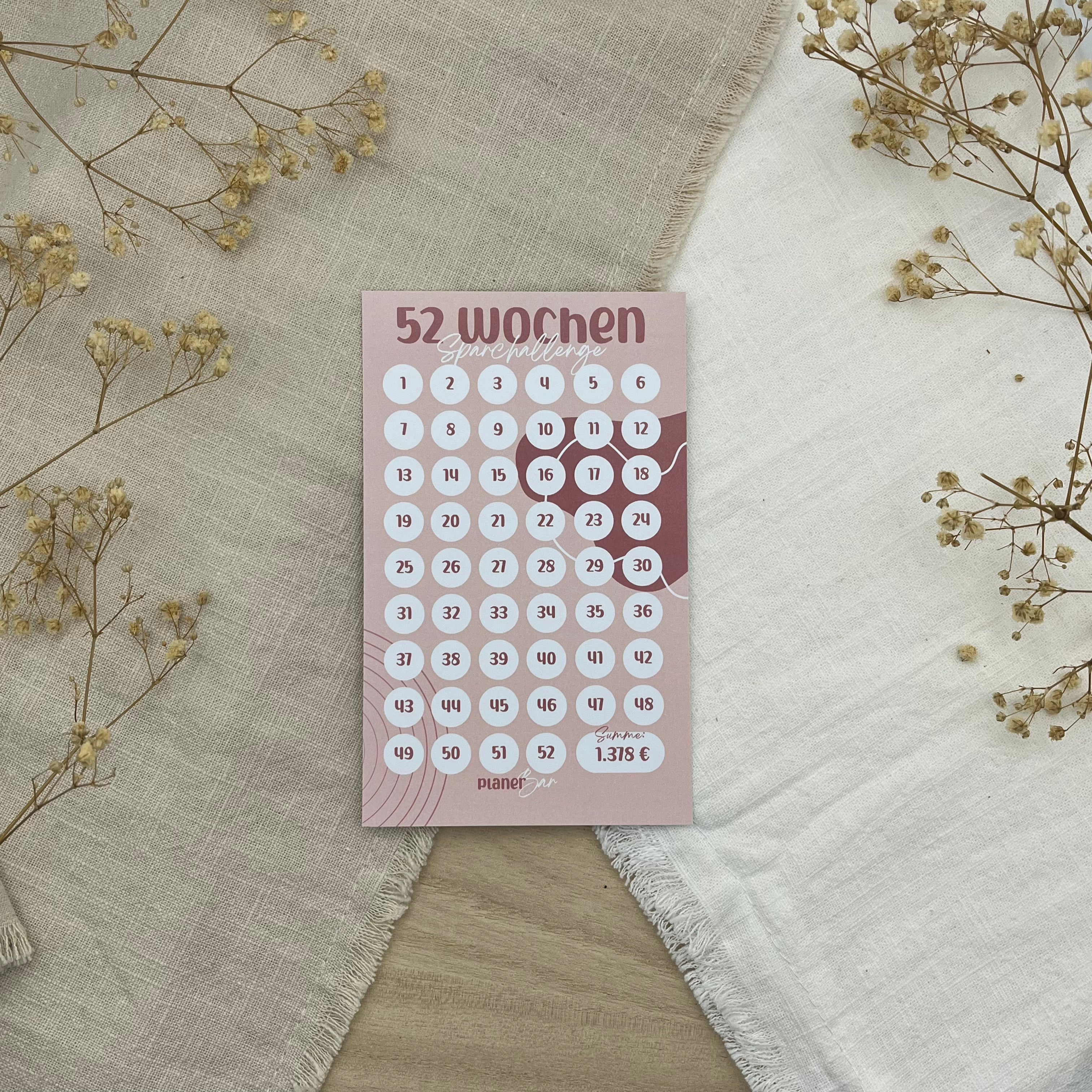 52 Wochen Challenge - Rosa Limited Edition