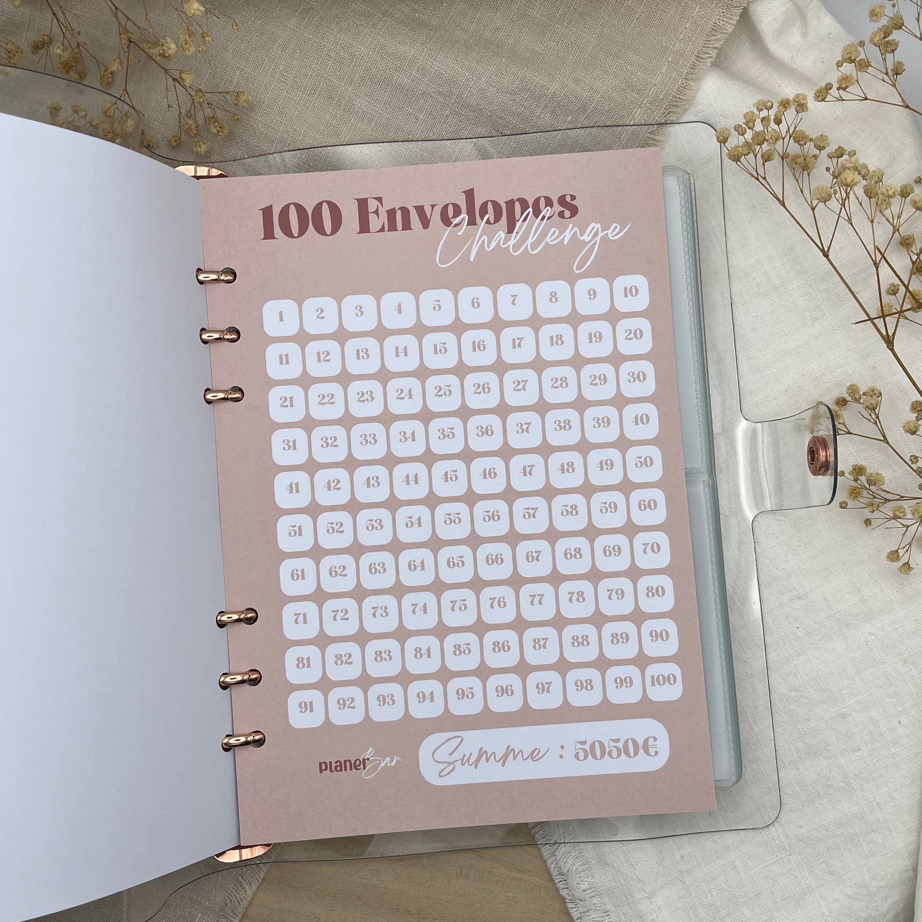 100 Envelopes Challenge - Rosa Limited Edition