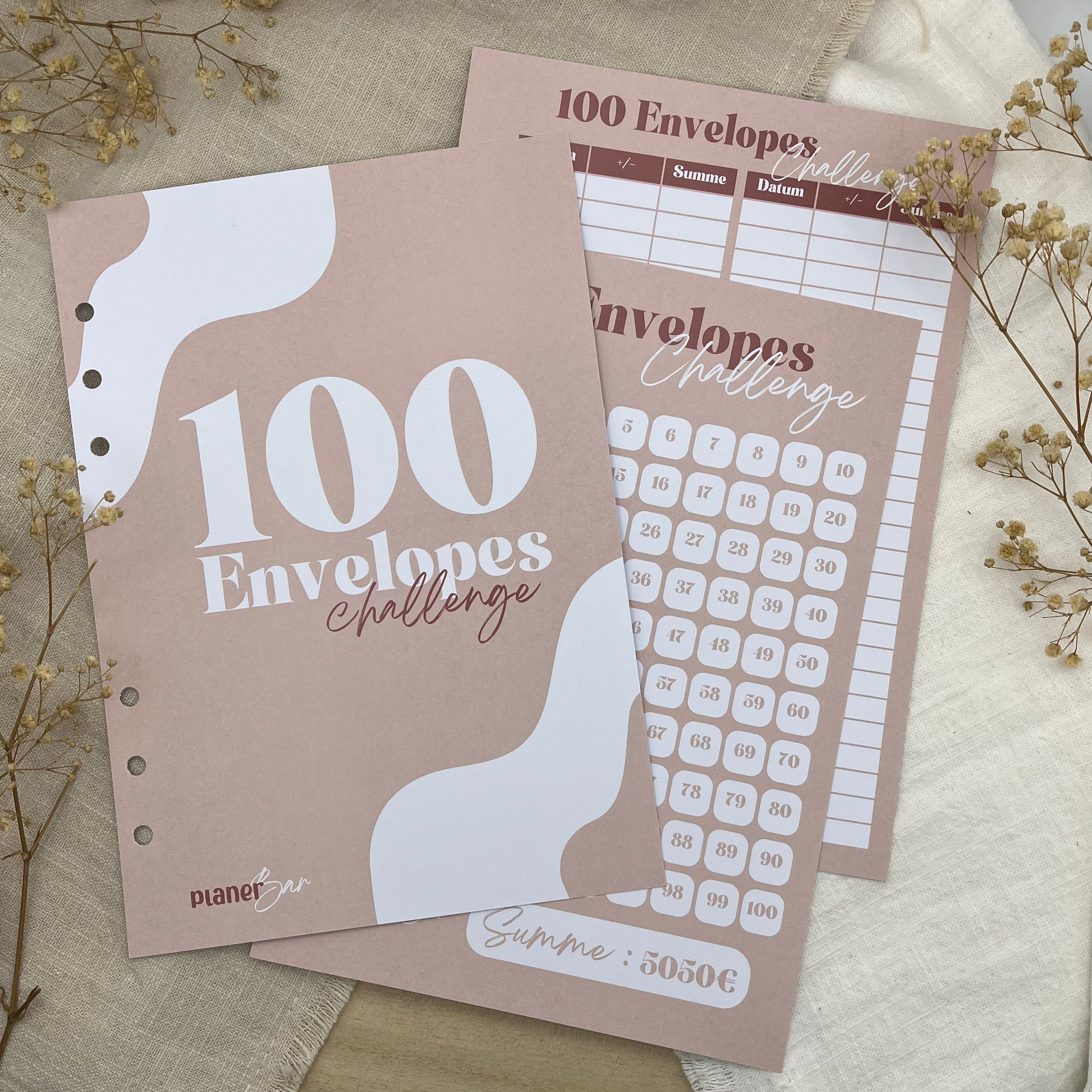 100 Envelopes Challenge - Rosa Limited Edition