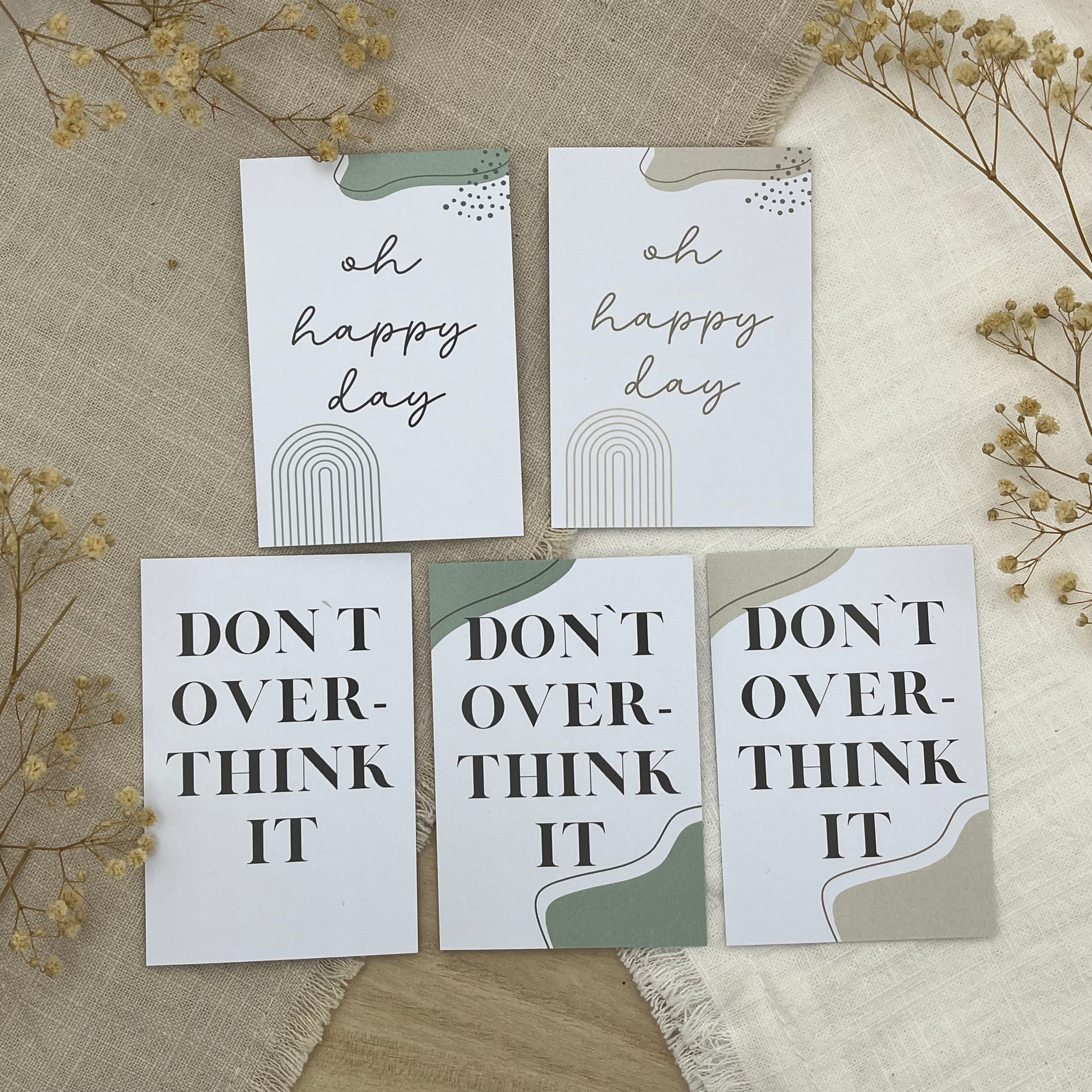 Einlegekarten "STATEMENT" - kleines Fach (A5 Folie)