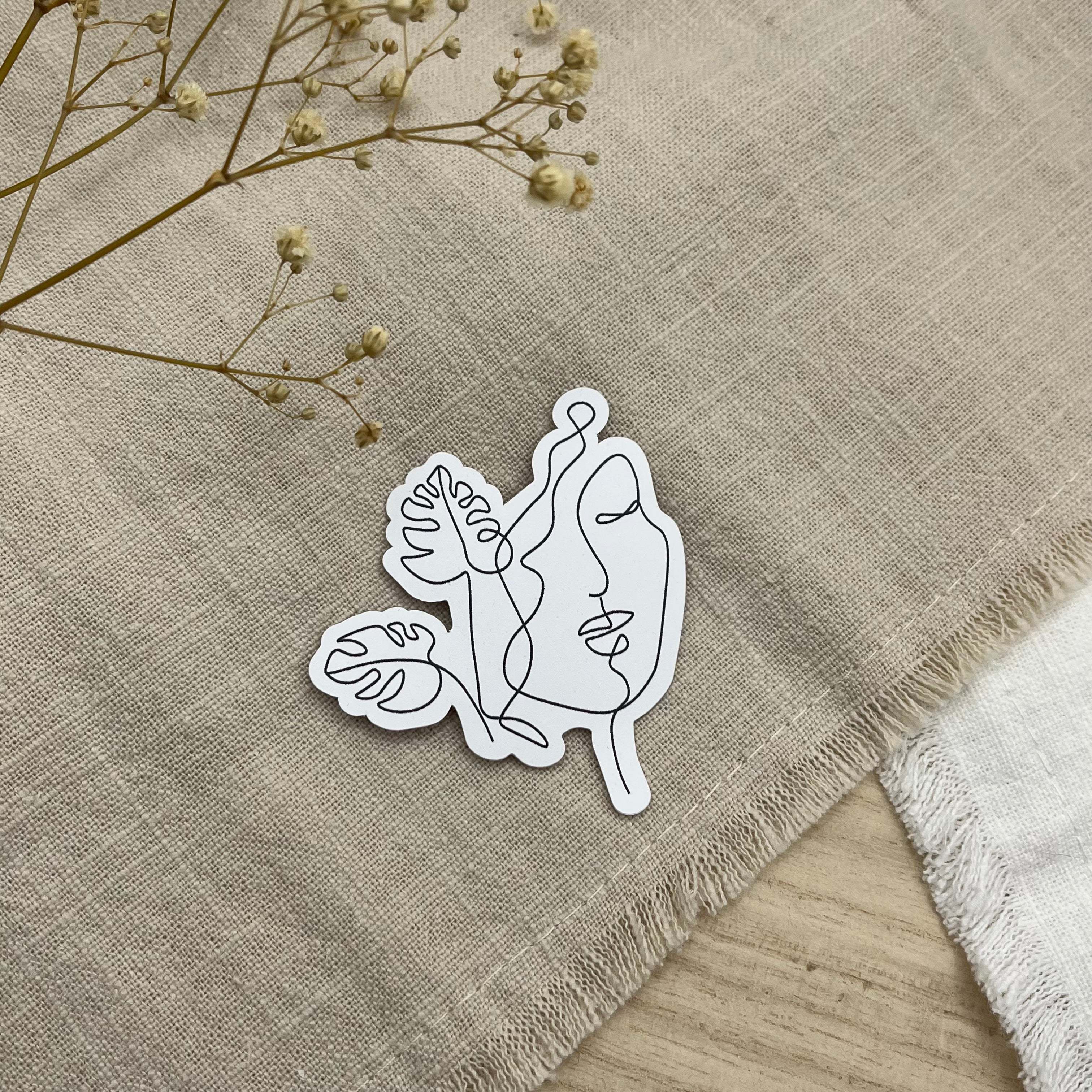Sticker "Monstera LineArt"
