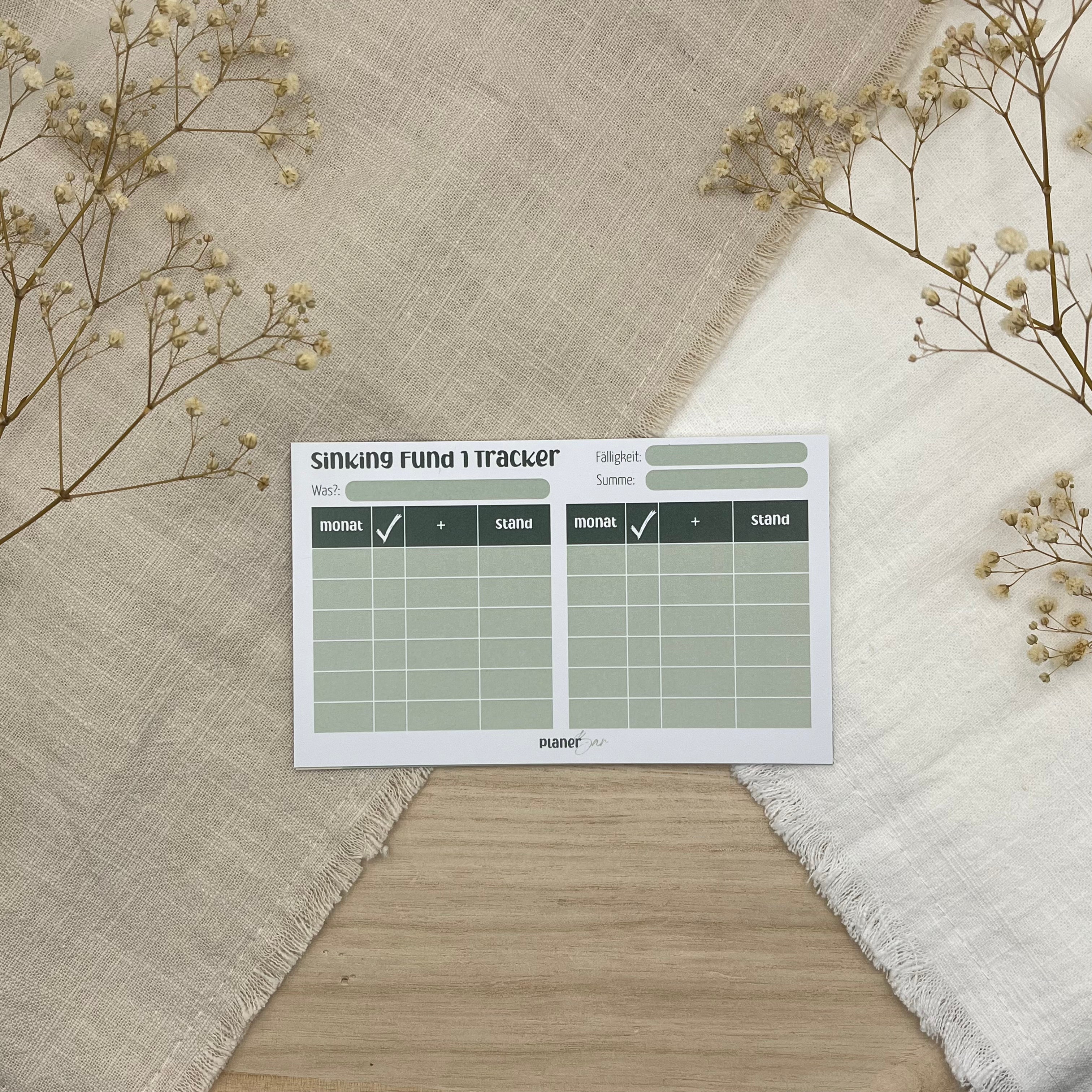 Sinking Fund 1 Tracker