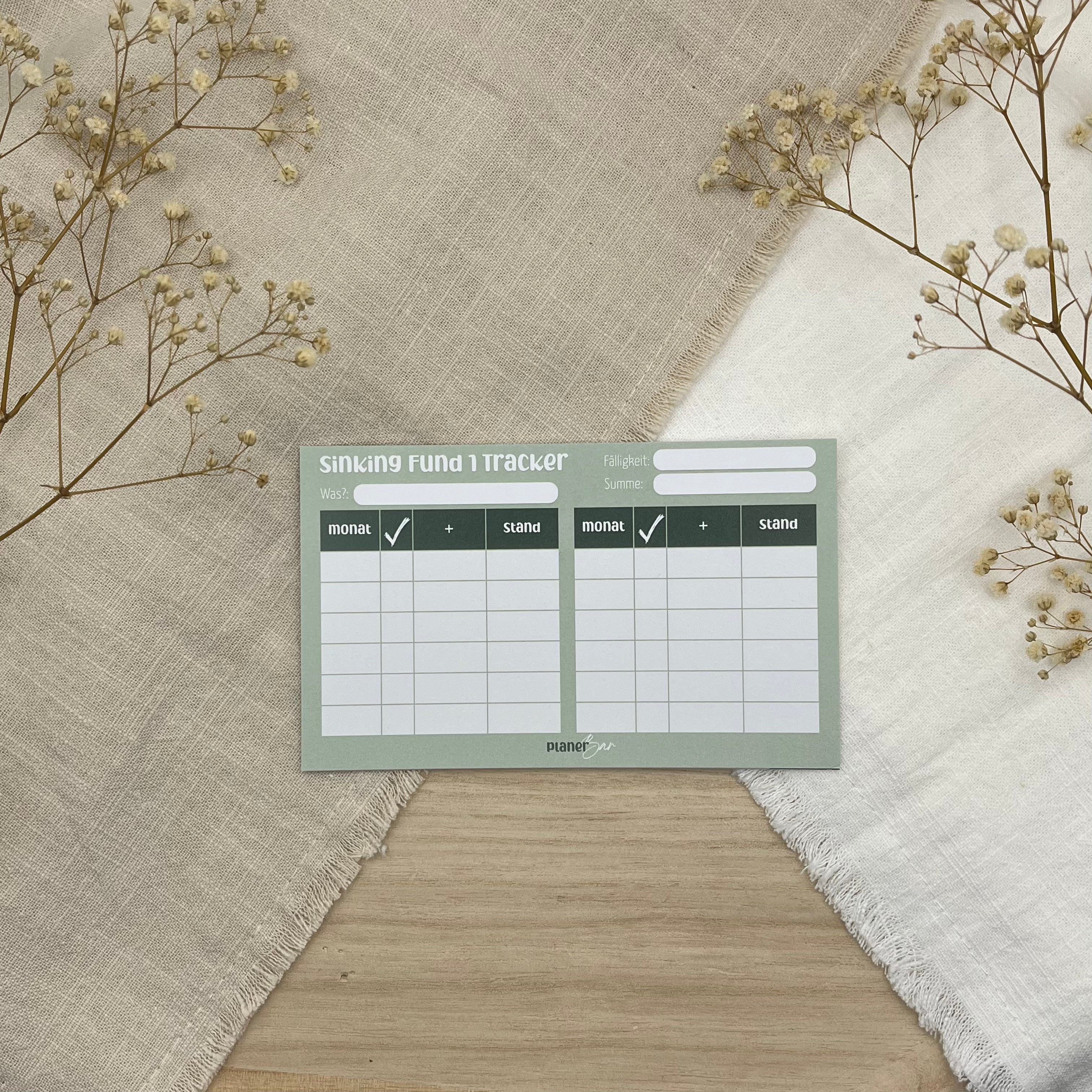 Sinking Fund 1 Tracker