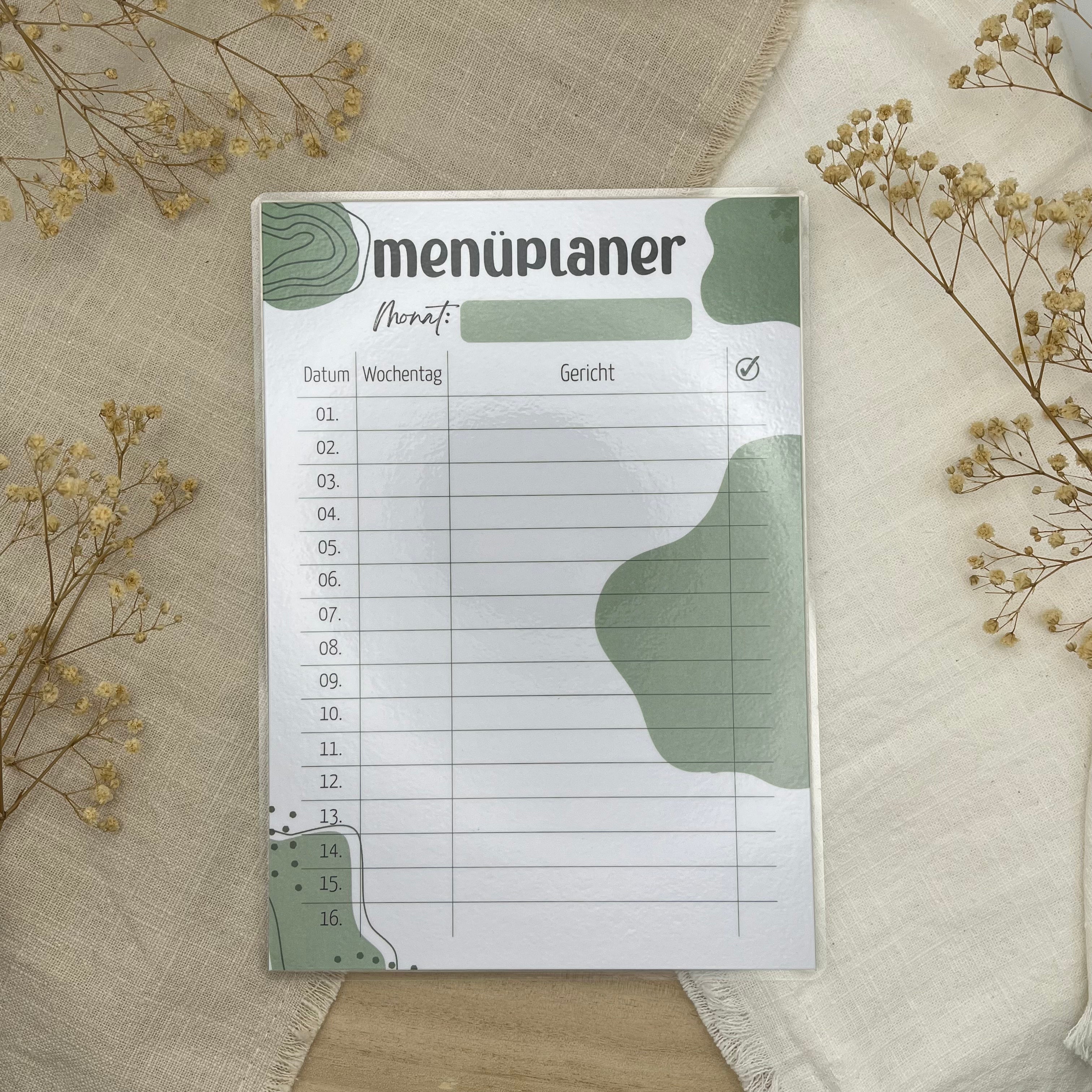 Menüplaner "Monat"