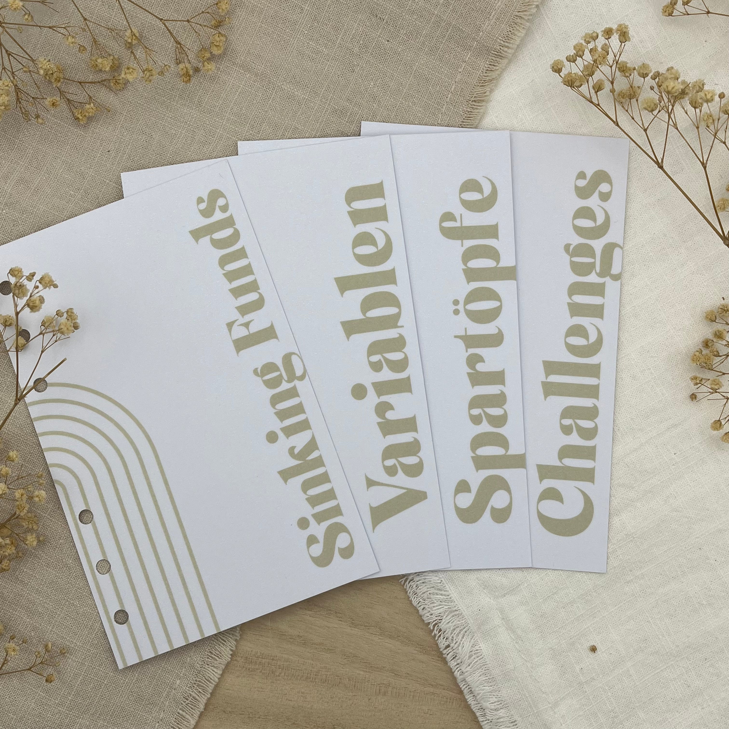 A6 Deckblätter - Budgetieren