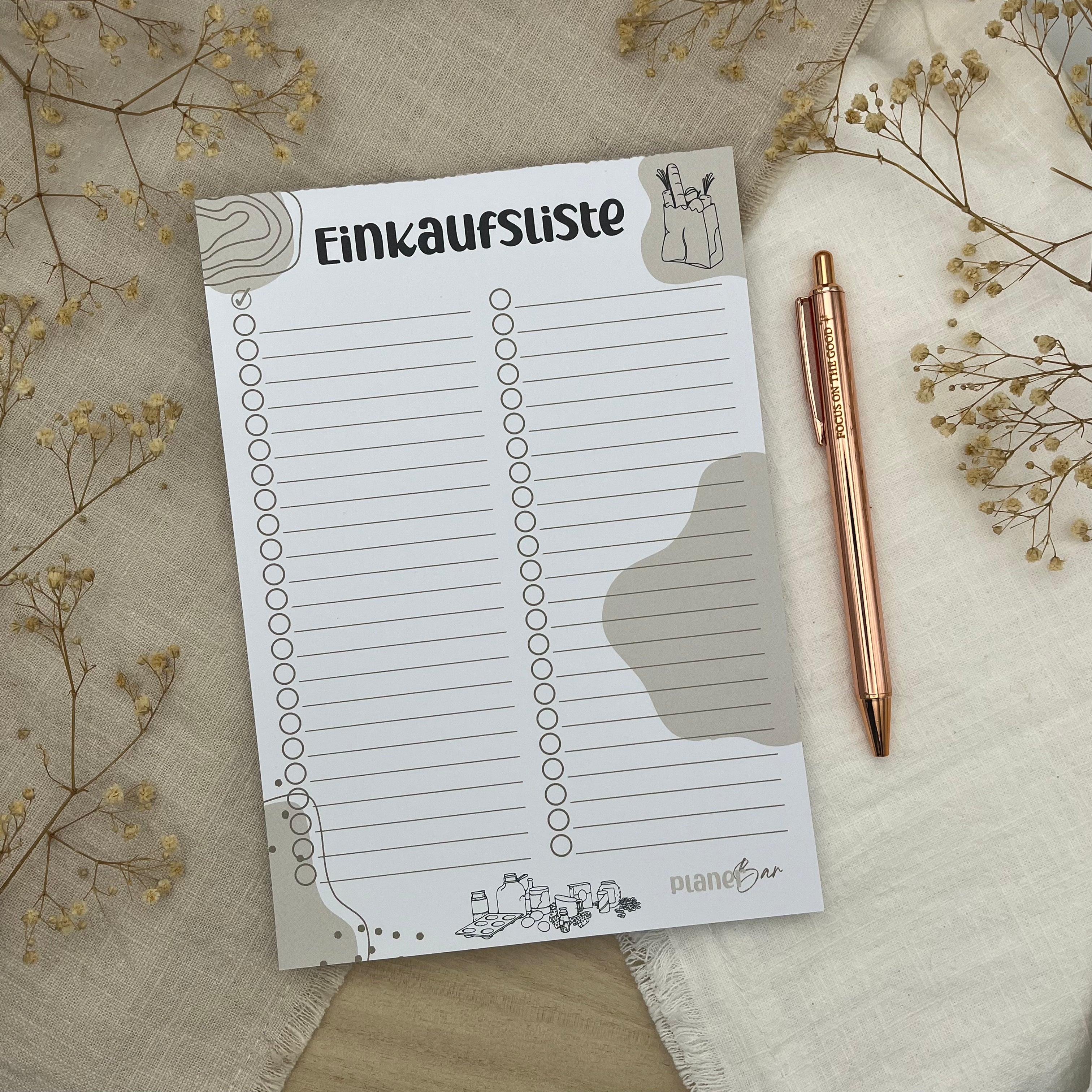 Einkaufsliste - Block