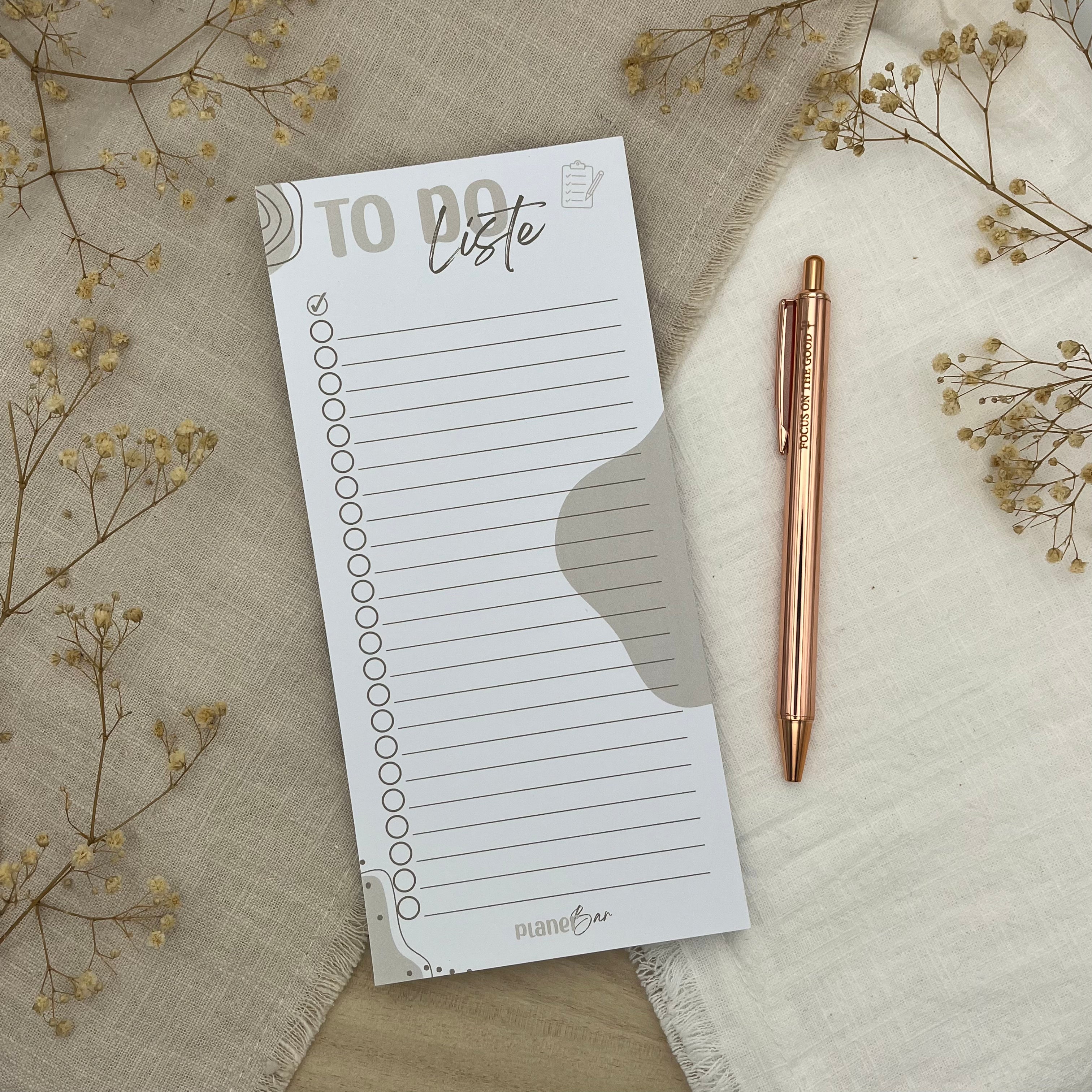 To-Do Liste I DIN lang I Block mit 50 Blatt