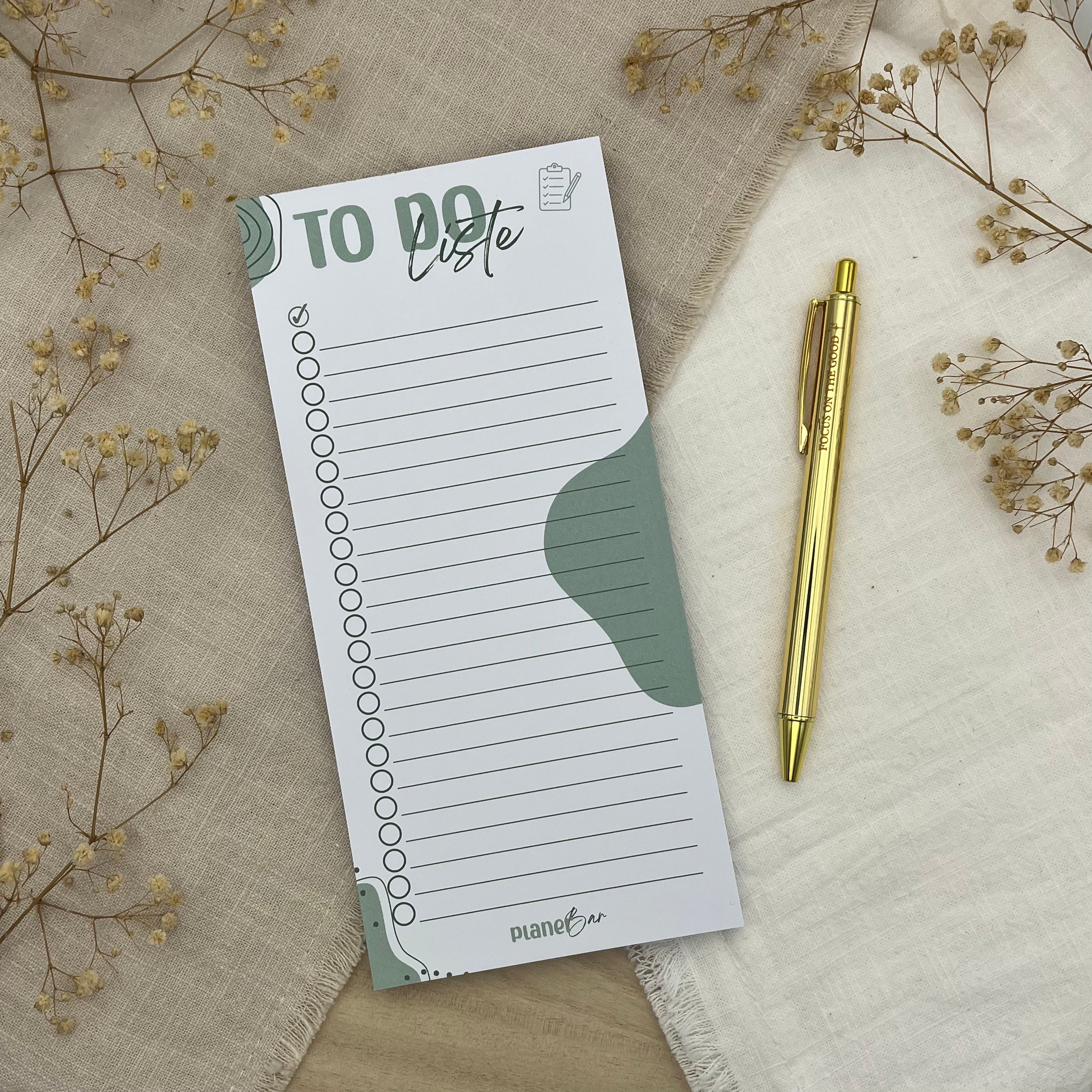 To-Do Liste I DIN lang I Block mit 50 Blatt