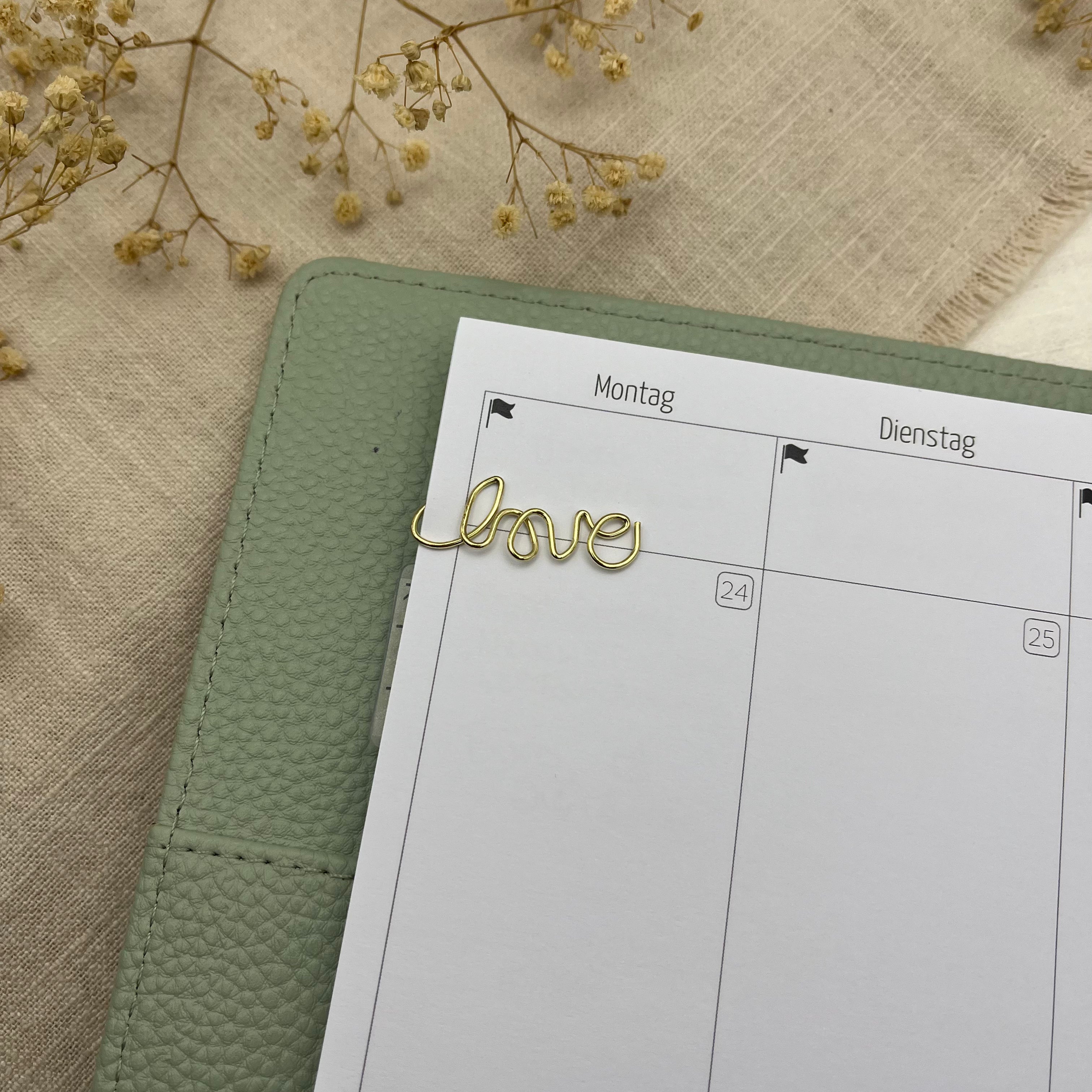 Büroklammer Love - 4er Set