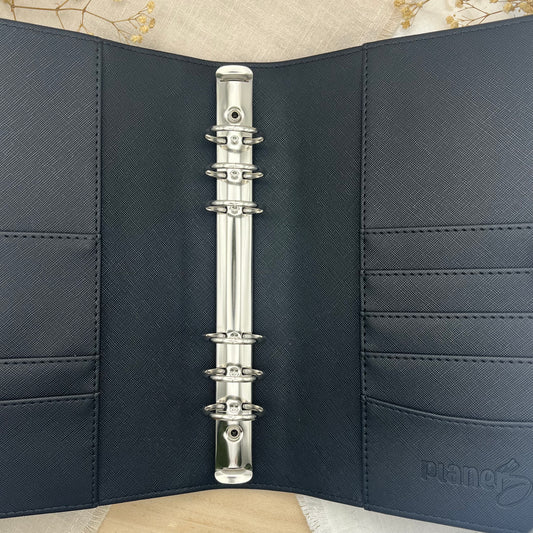 A5 Premium Binder - Saffiano Schwarz