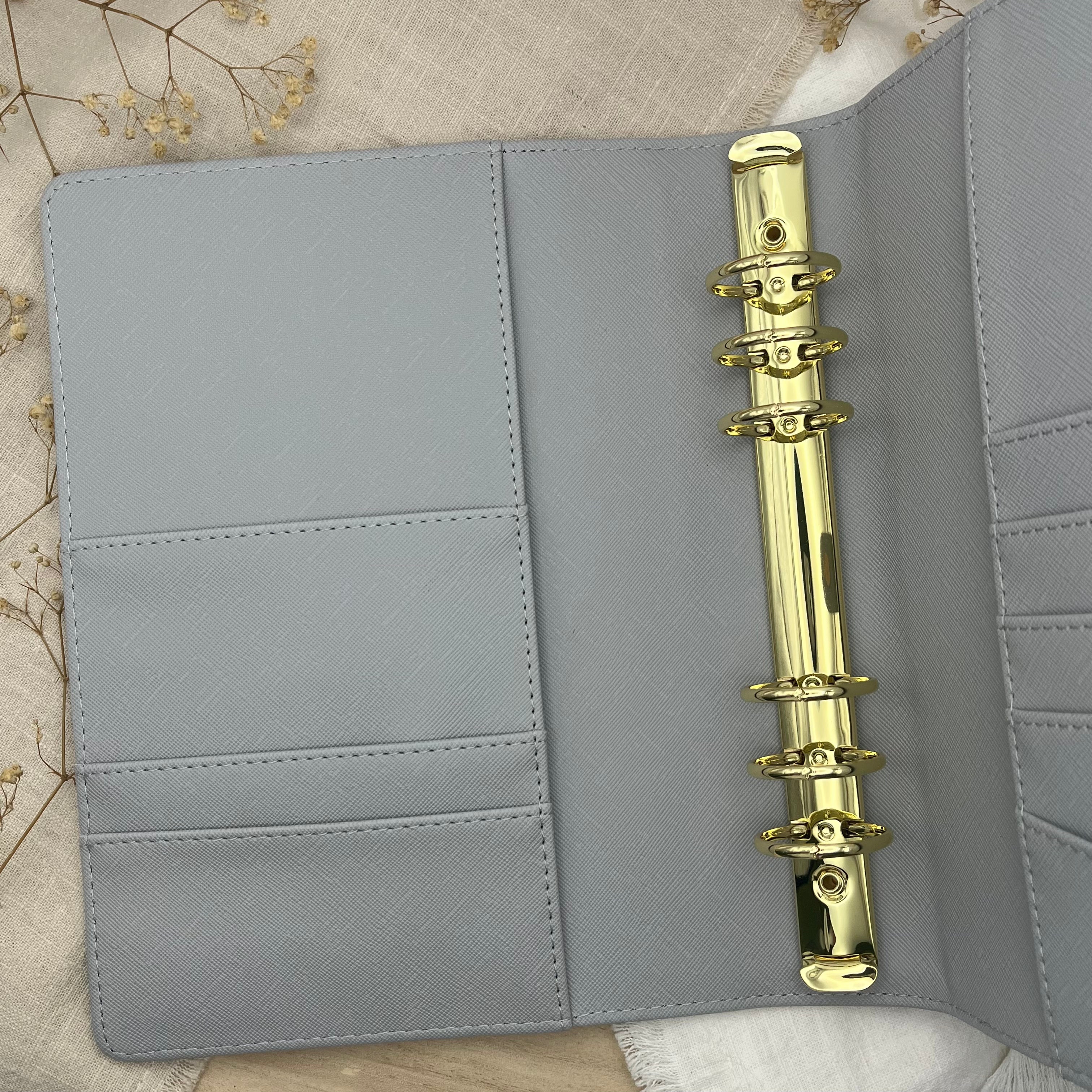 A5 Premium Binder - Saffiano Stone