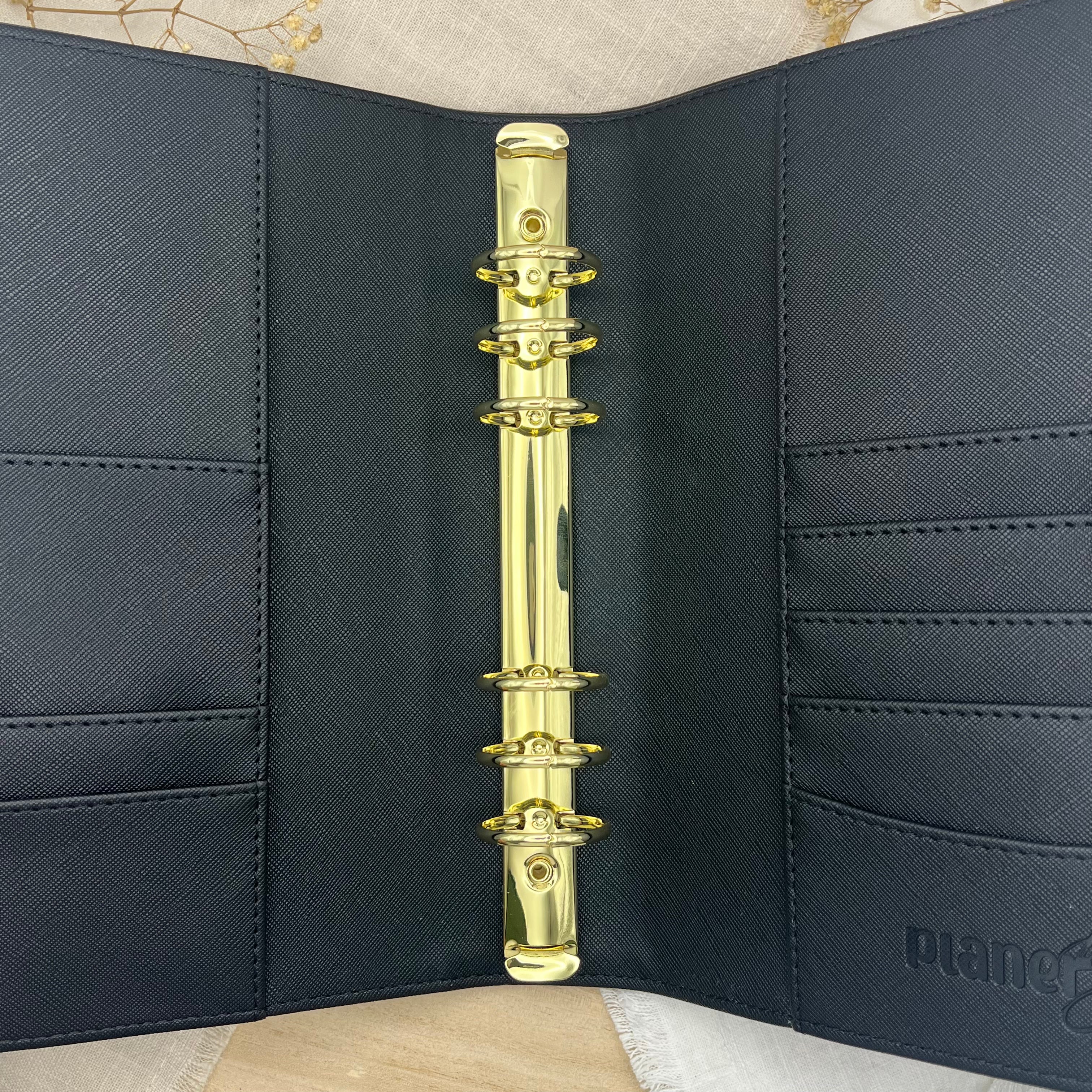 A5 Premium Binder - Saffiano Schwarz
