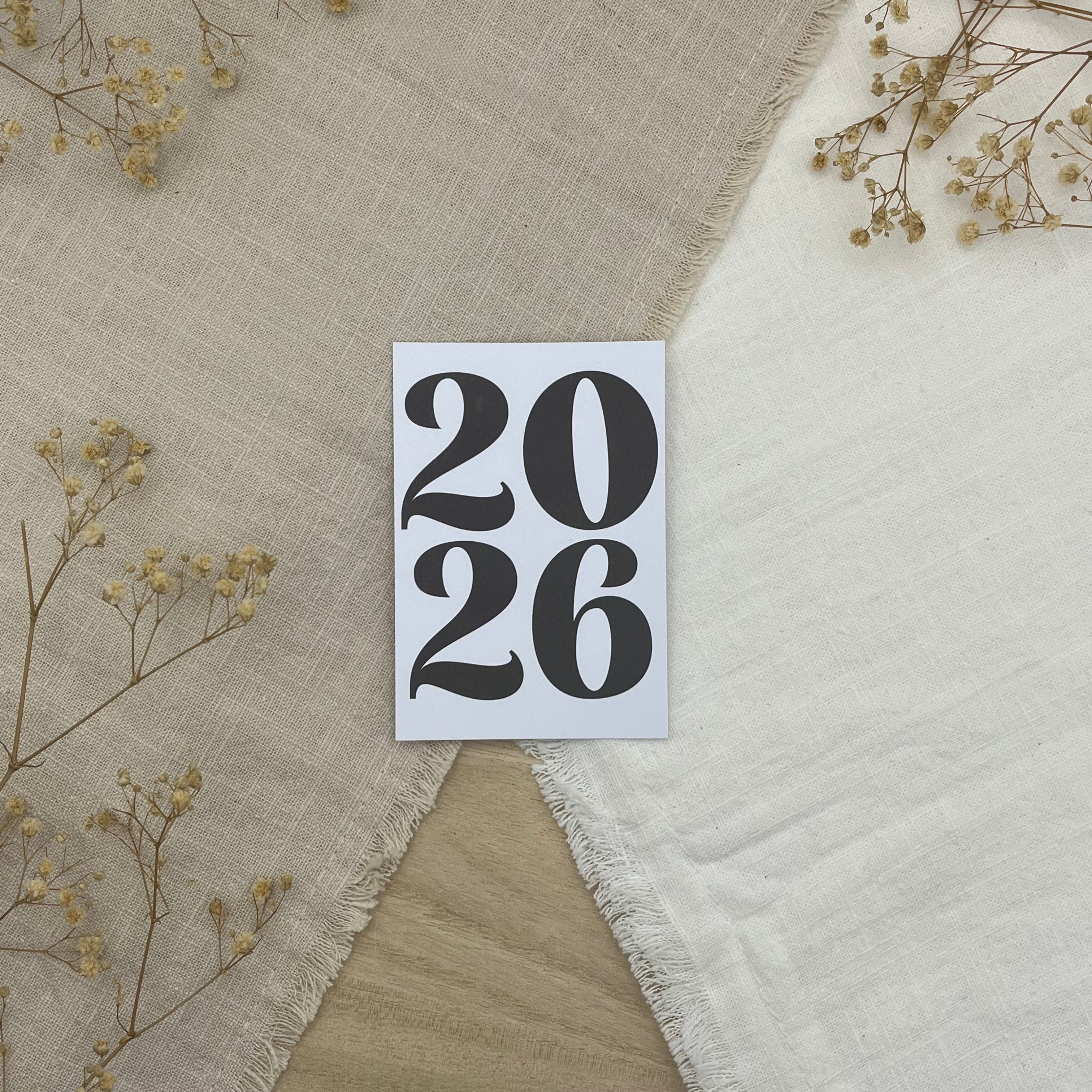 Einlegekarte "2026"