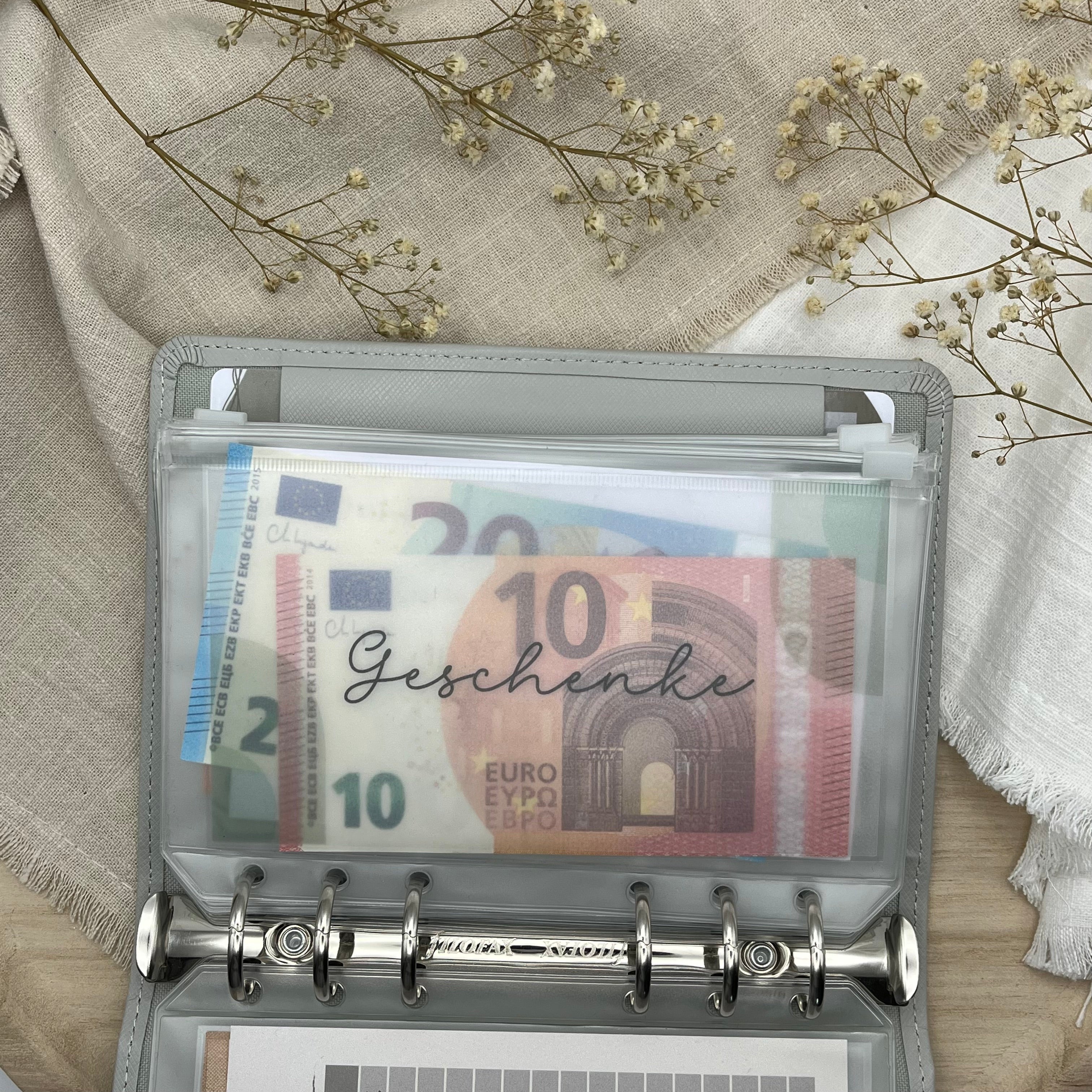 Transparente Dashboards mit Wunschaufschrift (laminiert)