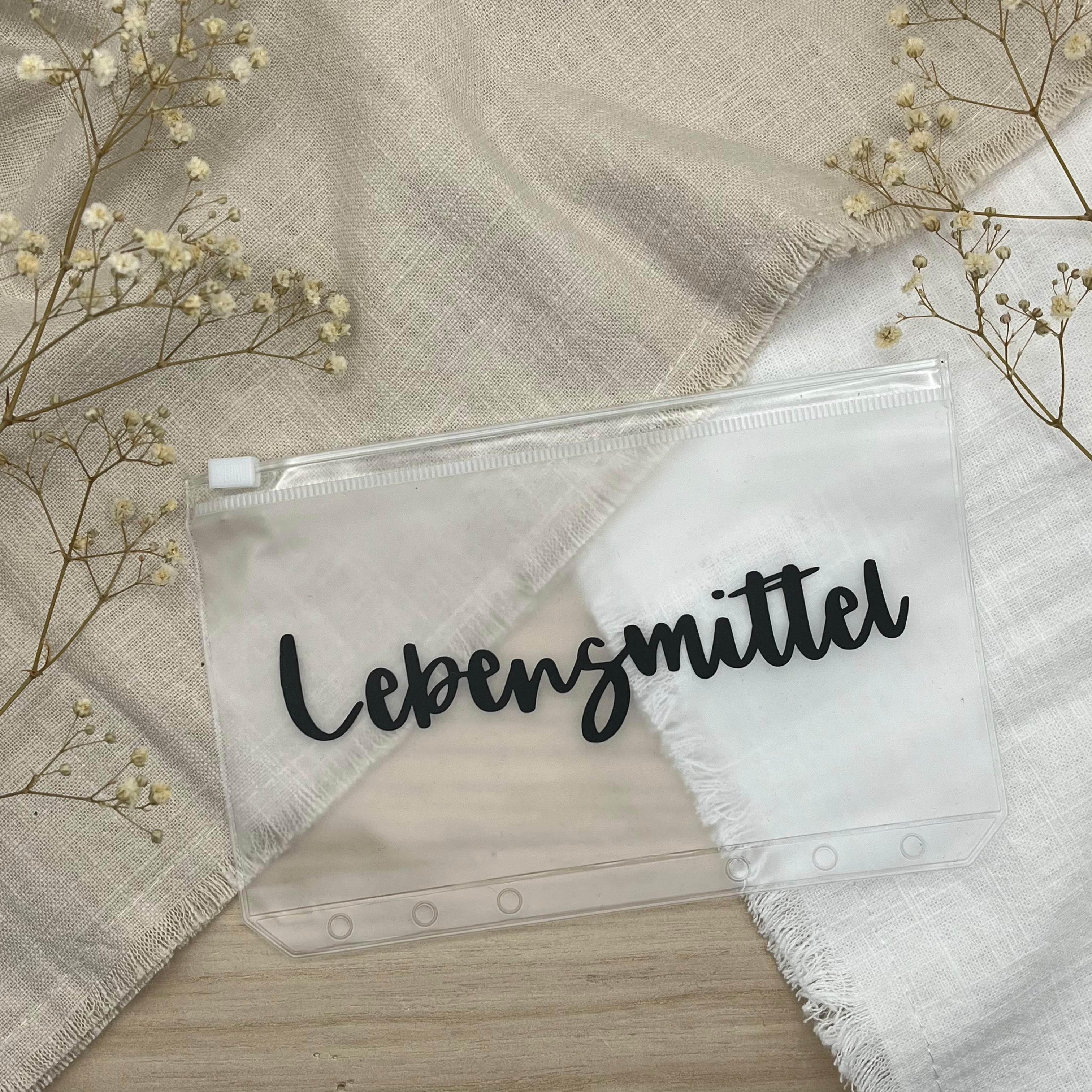 Schriftzüge für Zipper-Umschläge