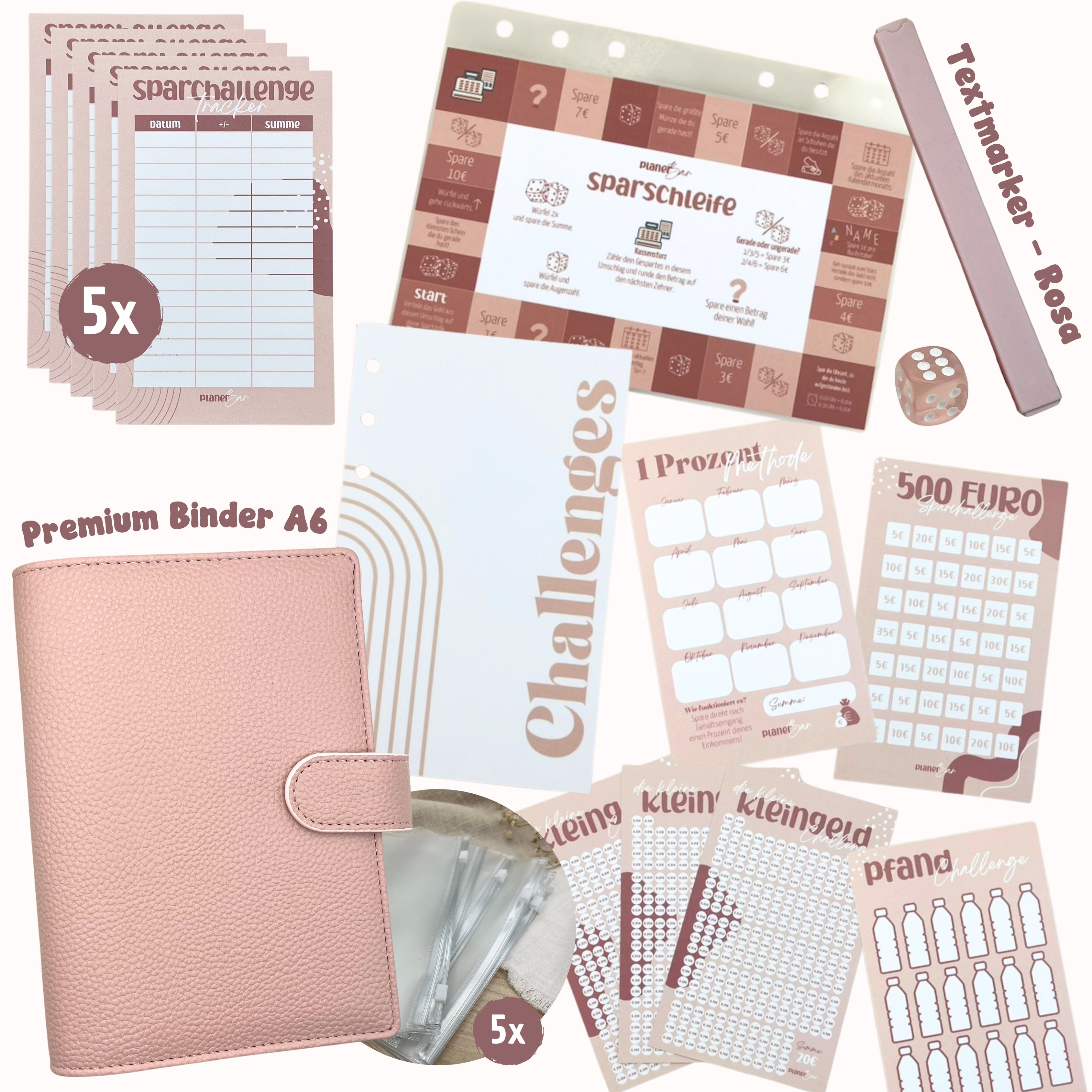 Challenge Binder Set - Rosa (Premium Binder)