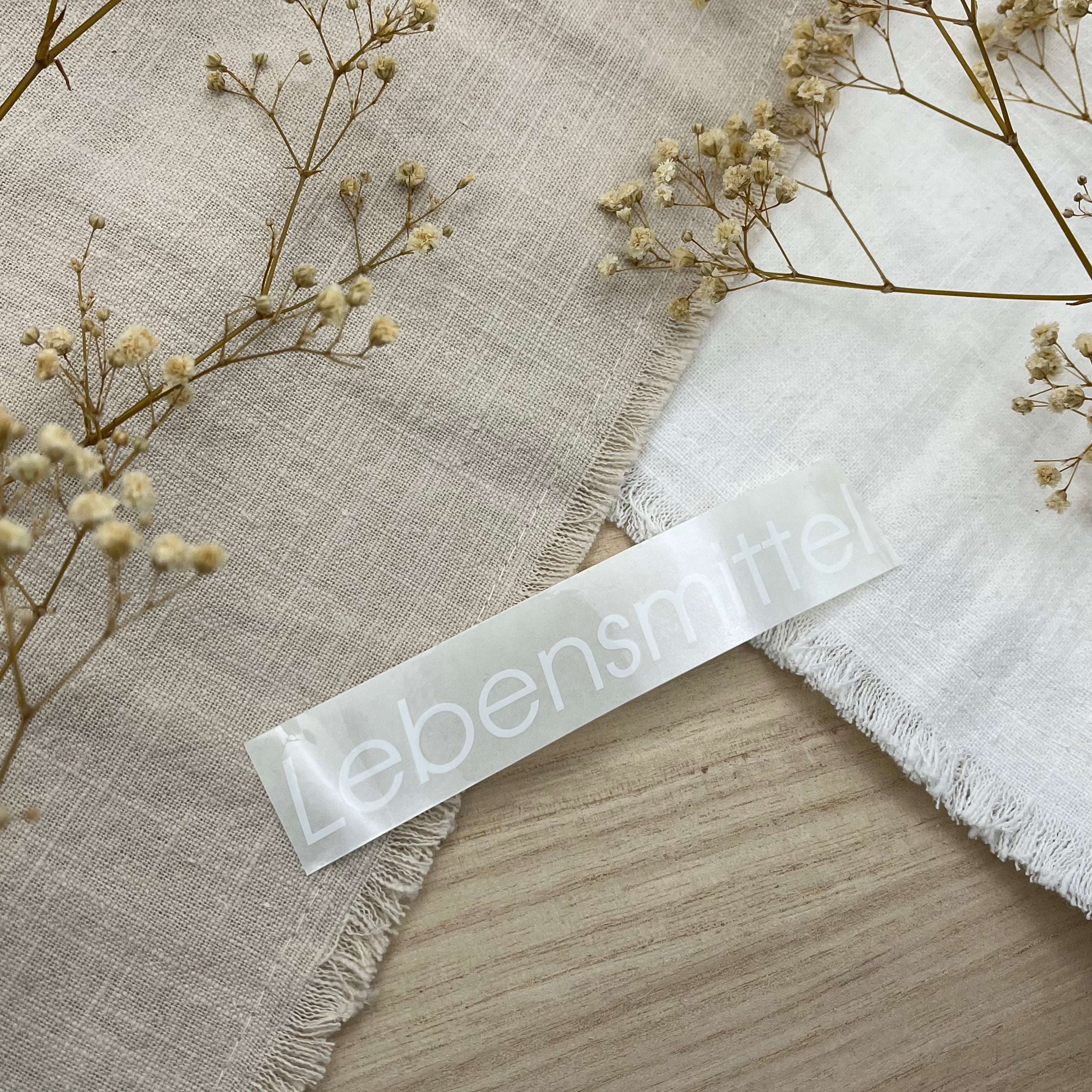 Schriftzugetiketten für Zipper