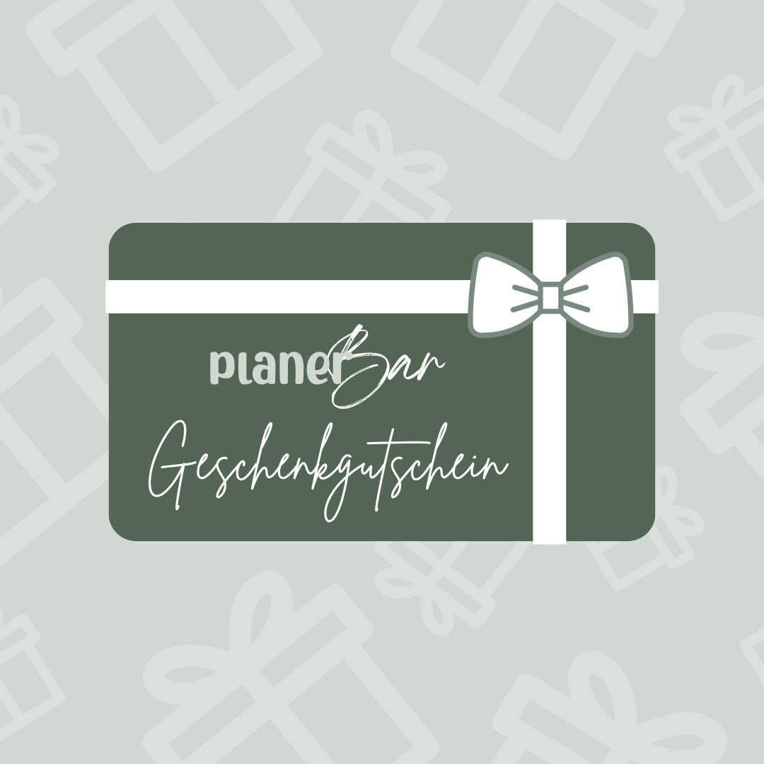 PlanerBar Geschenkgutschein