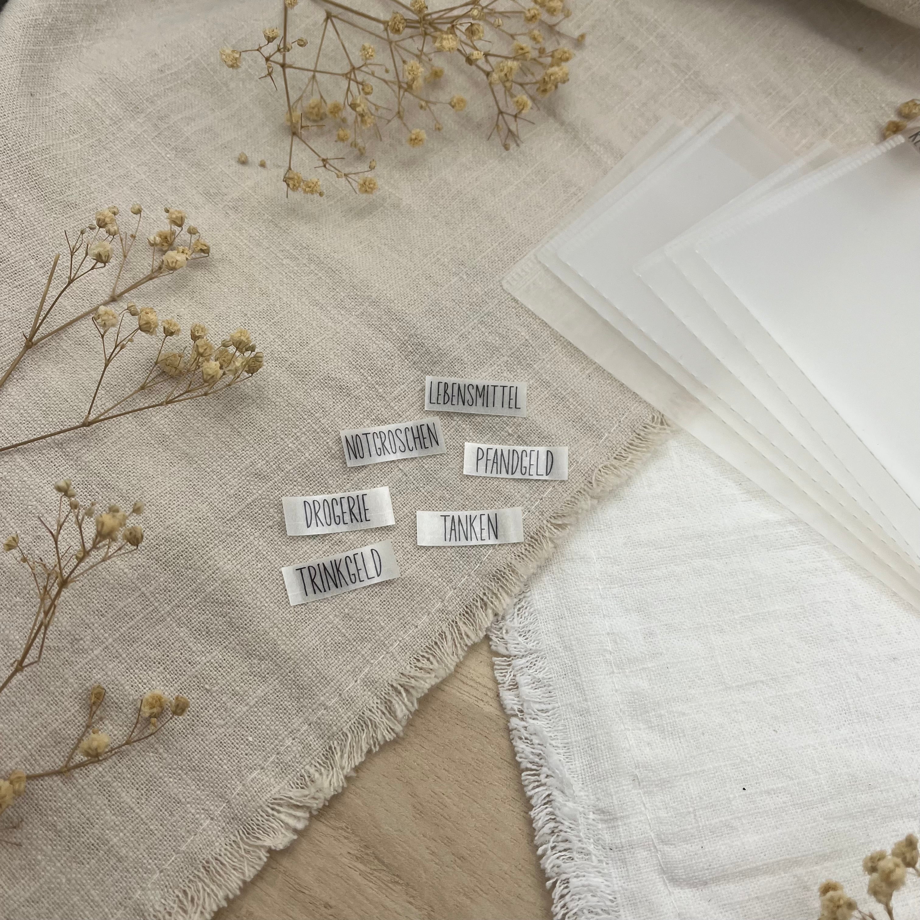 Schriftzugetiketten - A6 Mini (6 Stück)